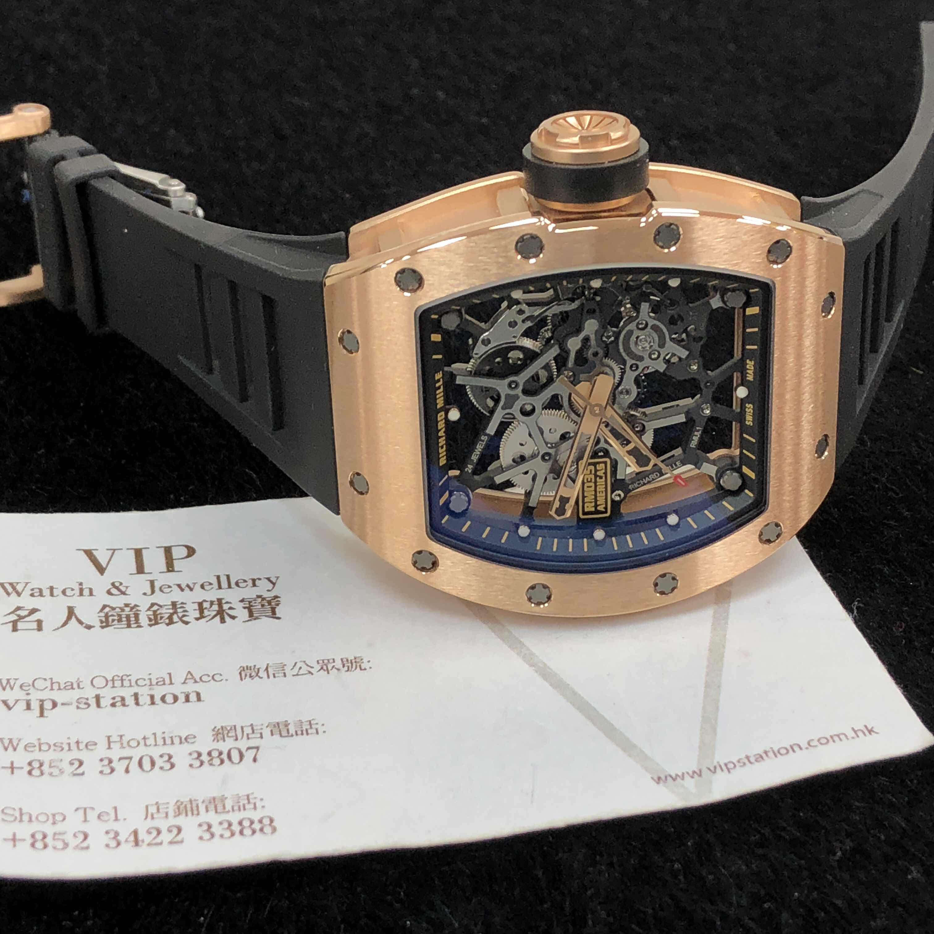 Richard Mille RM35 RG AMERICAS Automatic 18kt Rose Gold