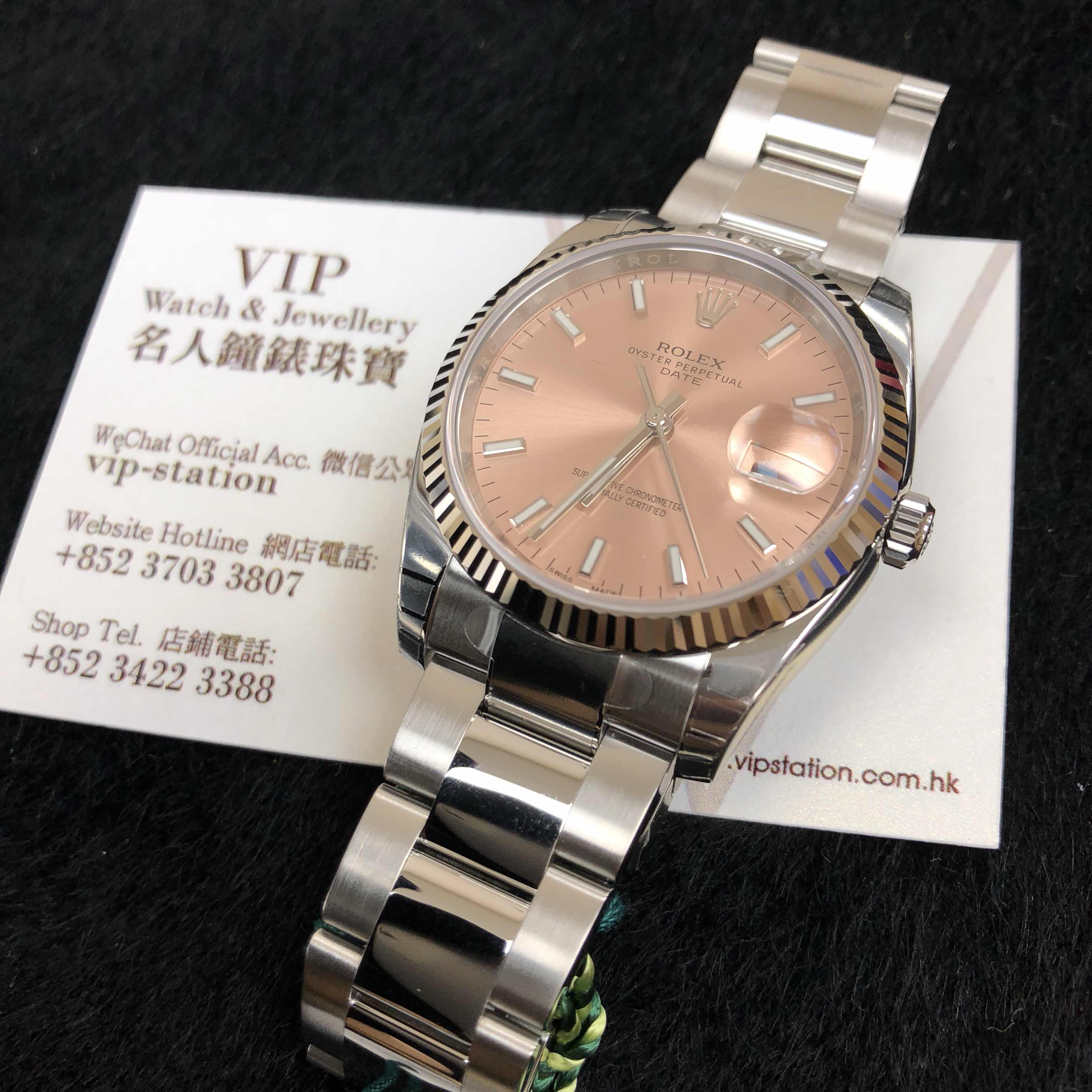 Rolex 115234-0006 DATEJUST Automatic 18kt White Gold & Steel