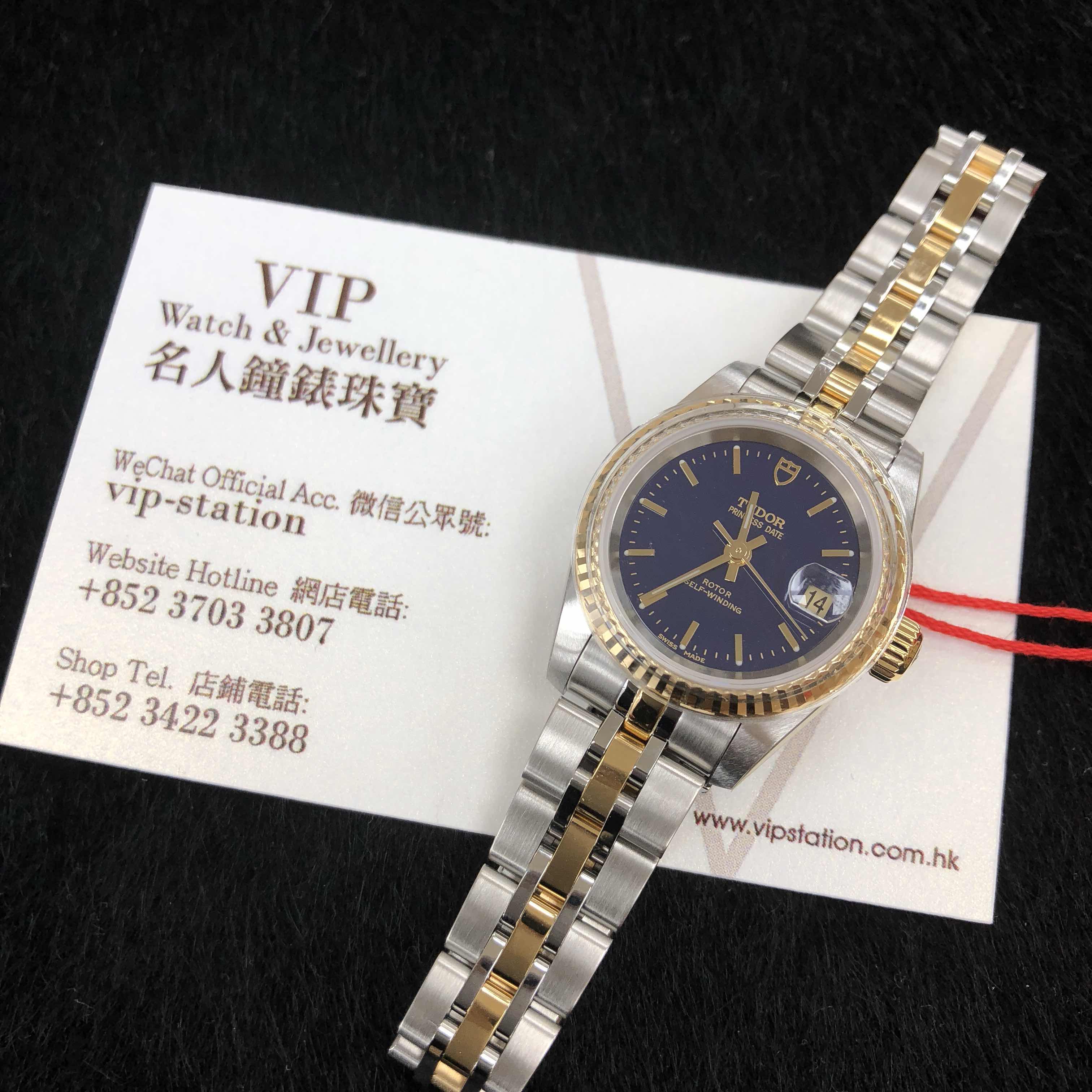 Tudor 92413-62433-BL PRINCESS DATE Automatic 18kt Gold & Steel