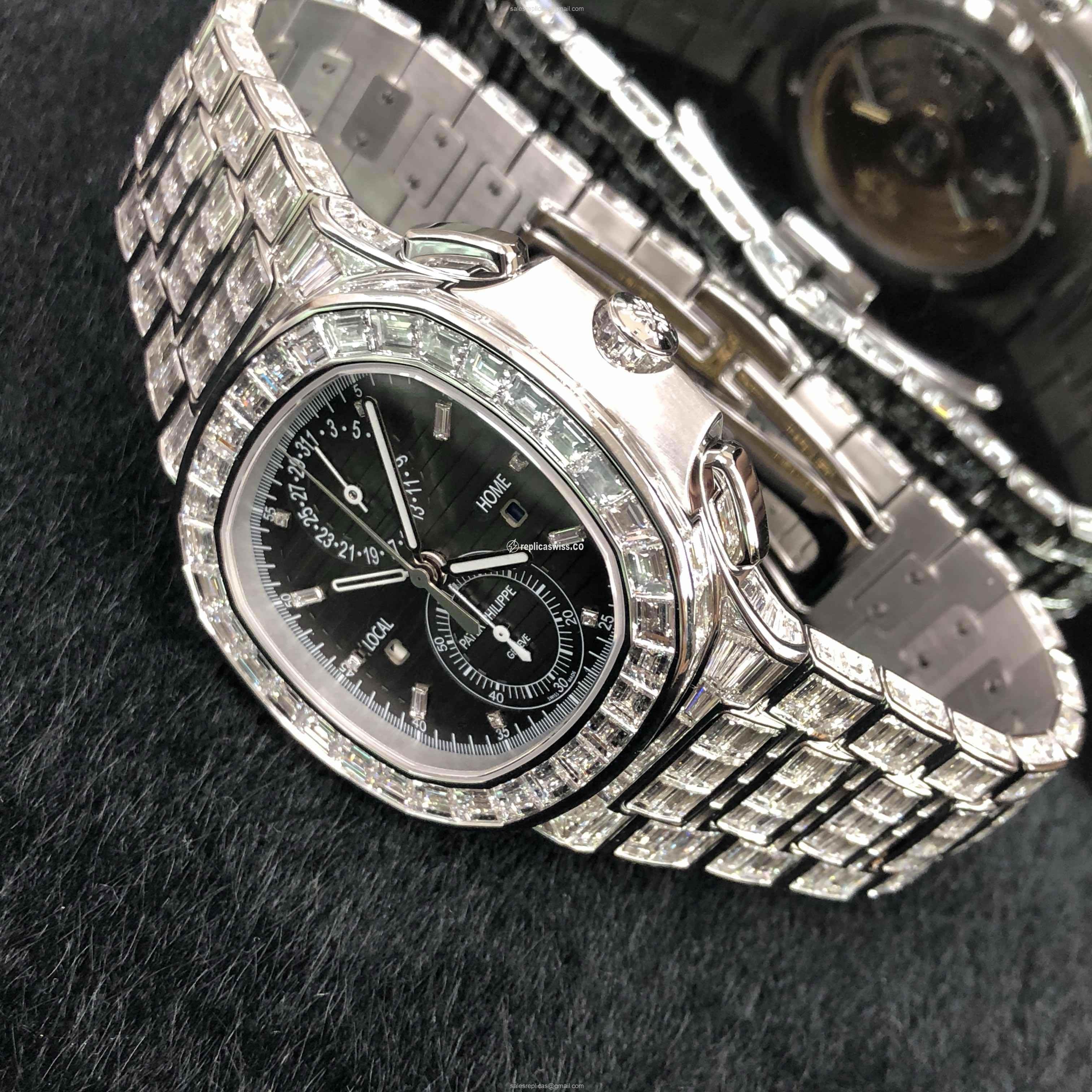 Patek Philippe 5990/1400G-001 NAUTILUS Automatic 18kt White Gold & Diamond