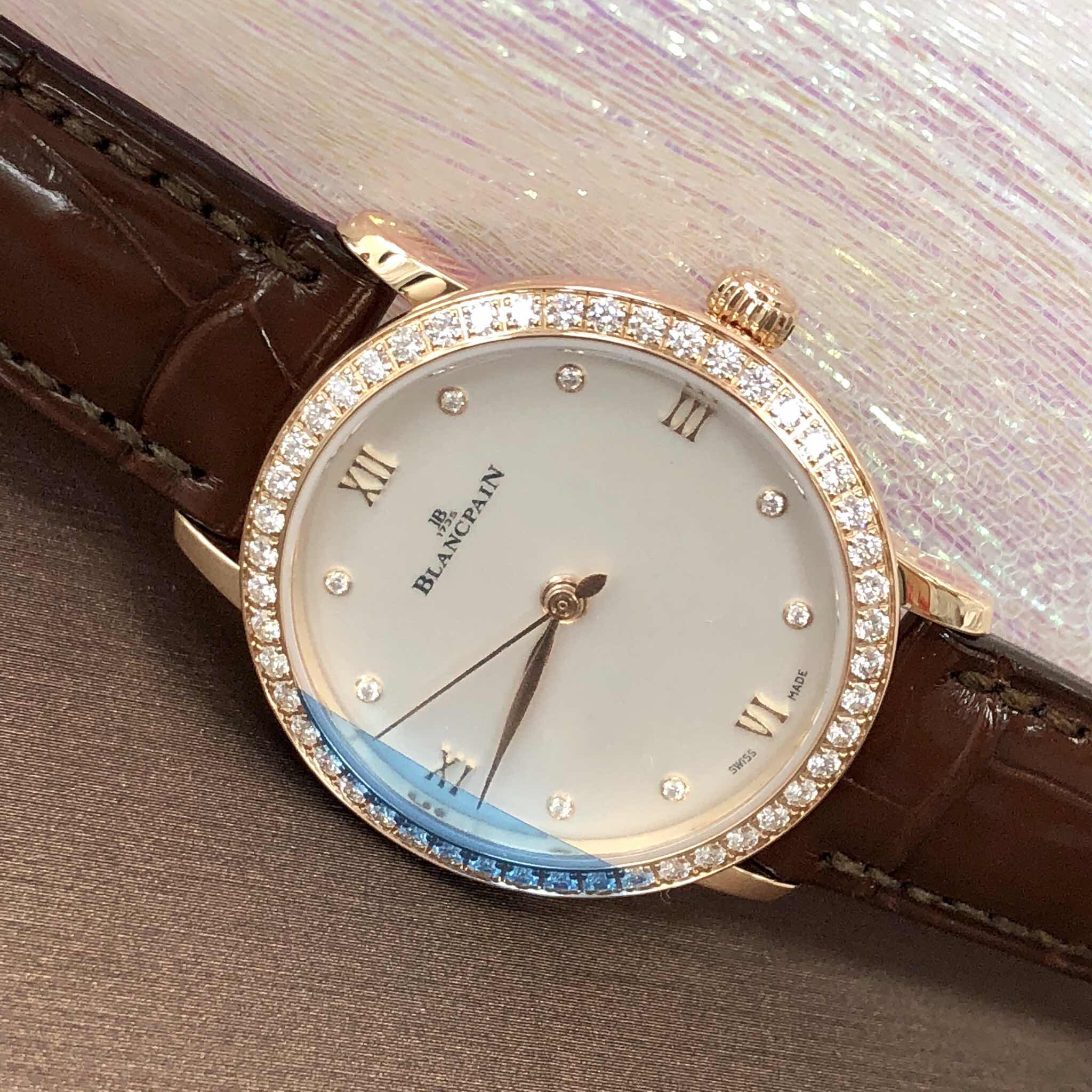 Blancpain 6104-2987-55A WOMEN Automatic 18kt Rose Gold & Diamonds