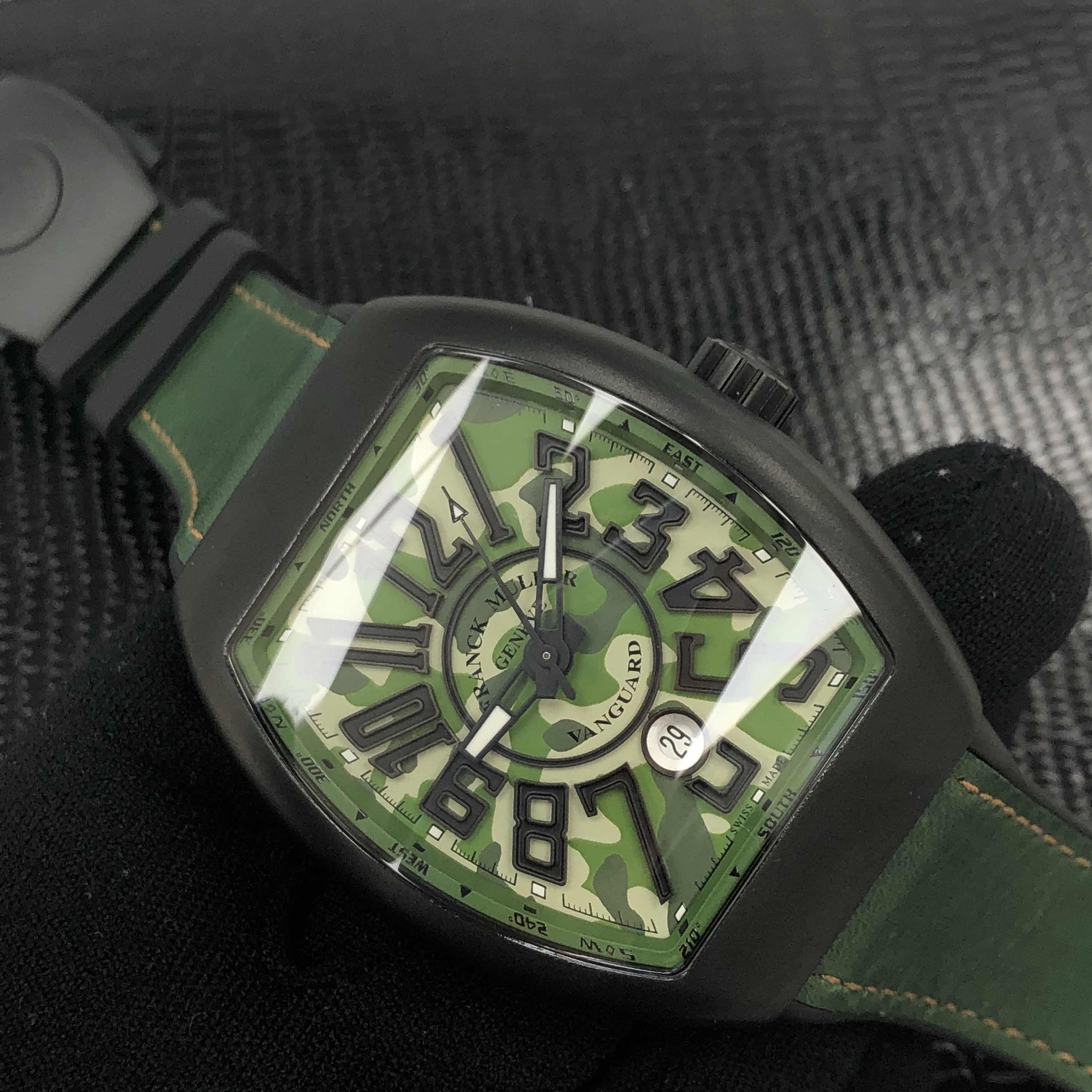 Franck Muller V 45 SC DT CAMOU (TT.NR.MC.VE) VANGUARD Automatic Stainless Steel