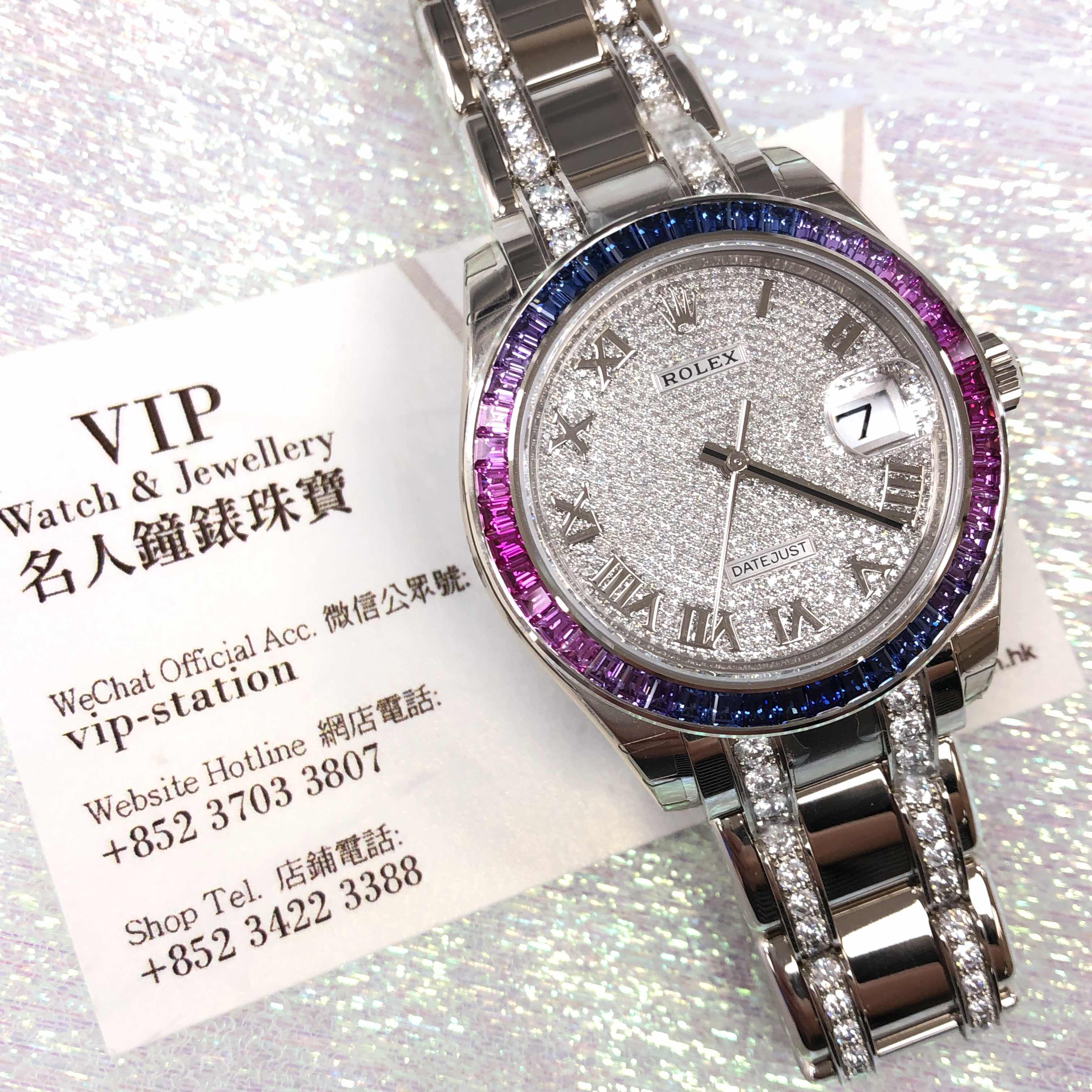 Rolex 86349SAF DATEJUST Automatic 18kt White Gold & Sapphire