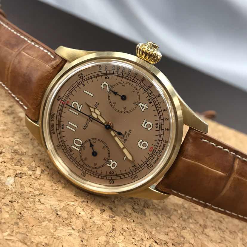 Mont Blanc 117064 1858 Manual Wind Bronze