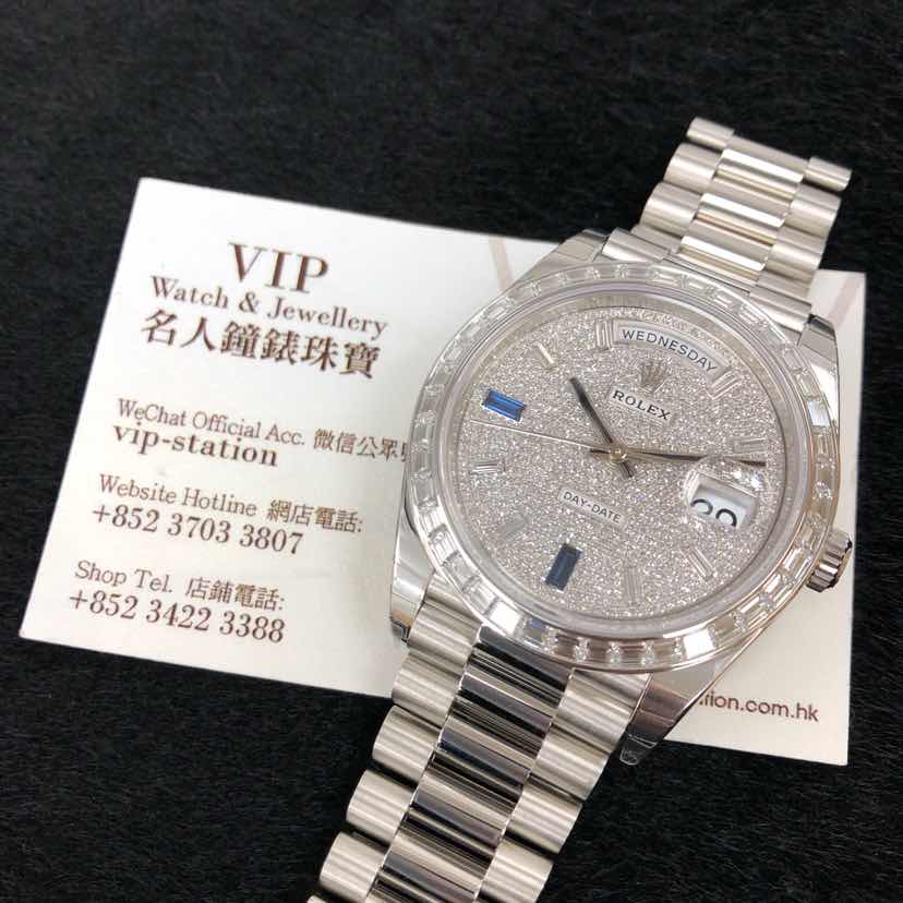Rolex 228396TBR-0021 DAY-DATE Automatic 950 Platinum & Diamonds