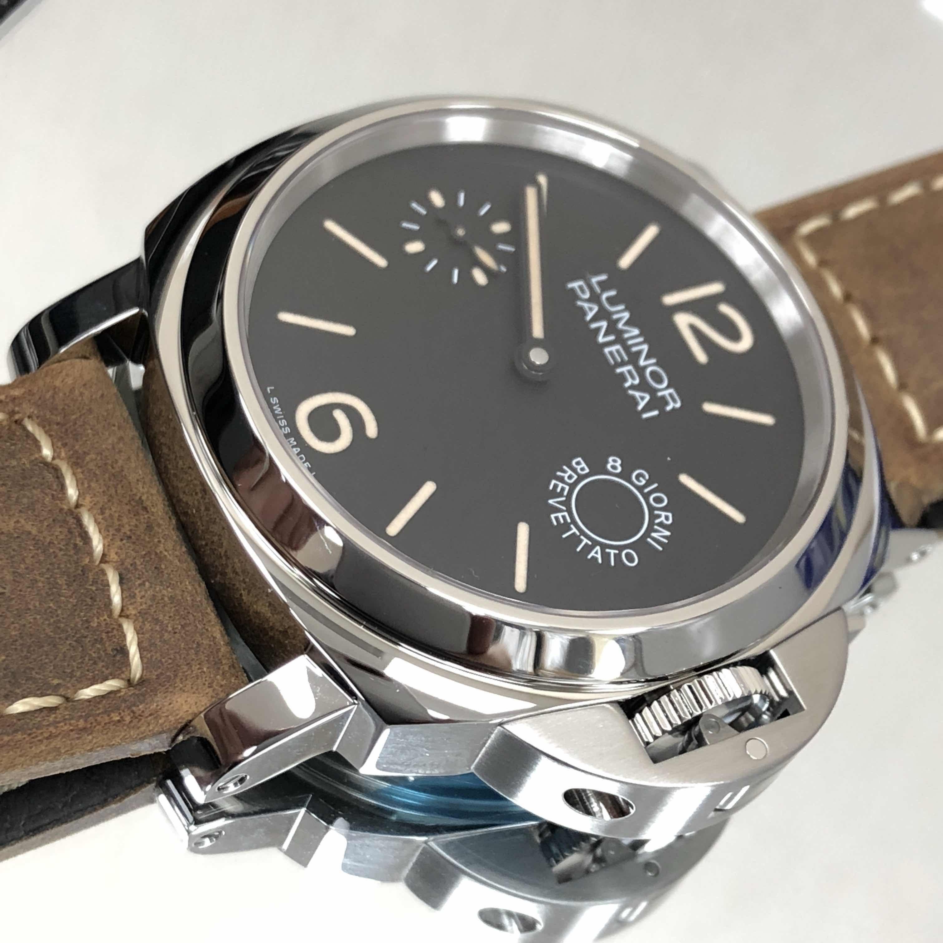 Panerai PAM00590 LUMINOR Manual Wind Stainless Steel