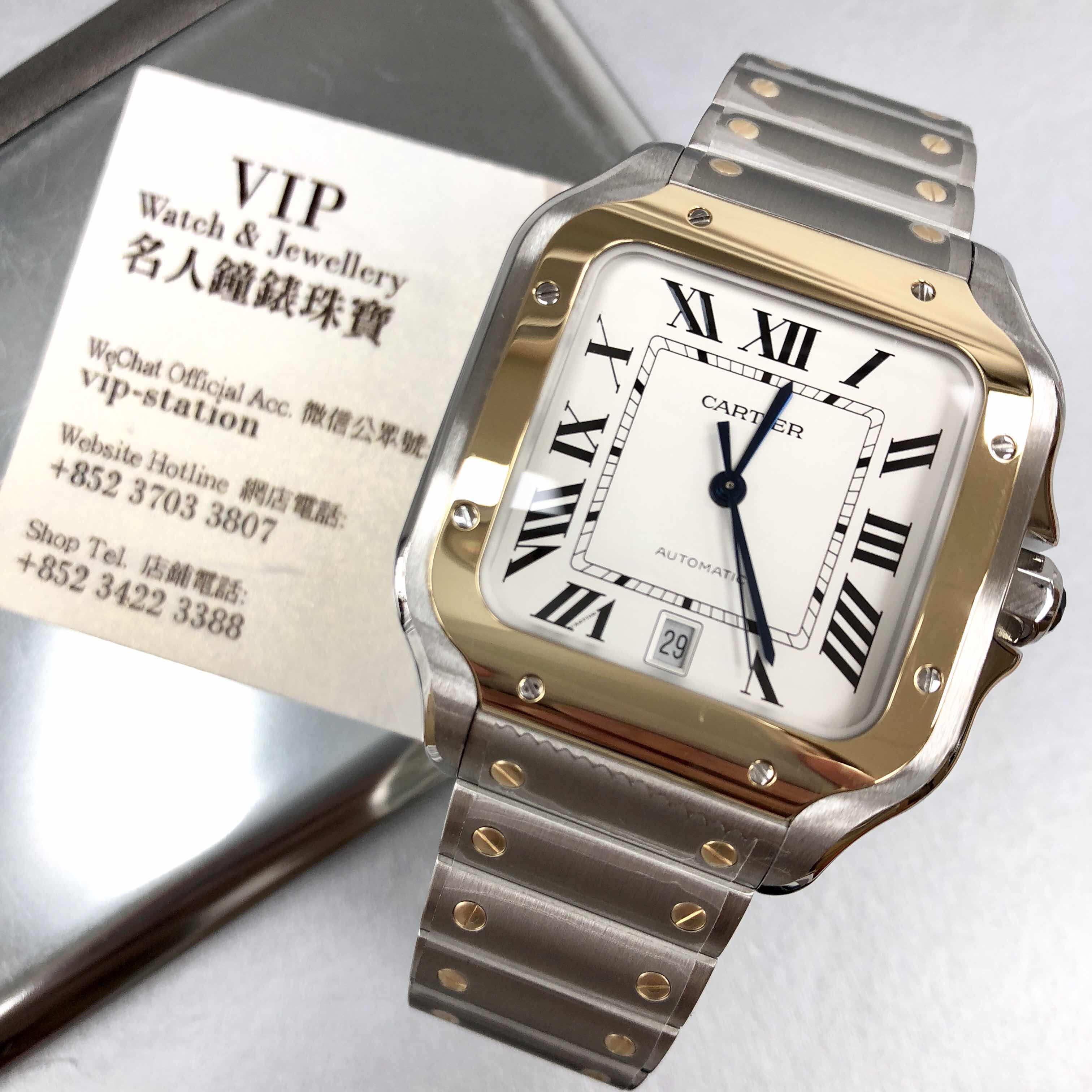 Cartier W2SA0006 SANTOS DE CARTIER Automatic 18kt Gold & Steel