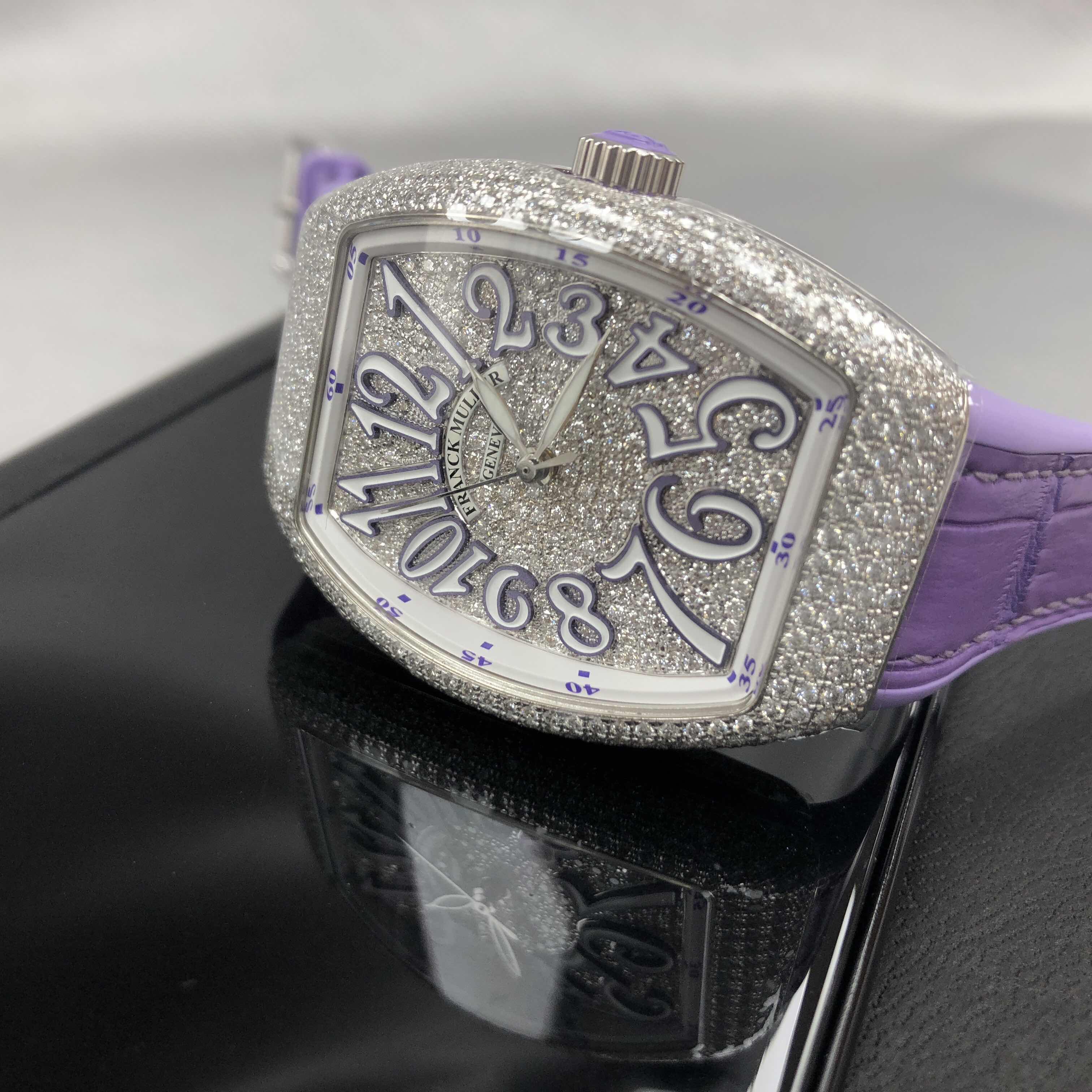 Franck Muller V 35 SC AT FO D CD (AC.VL) VANGUARD Automatic Stainless Steel & Diamonds