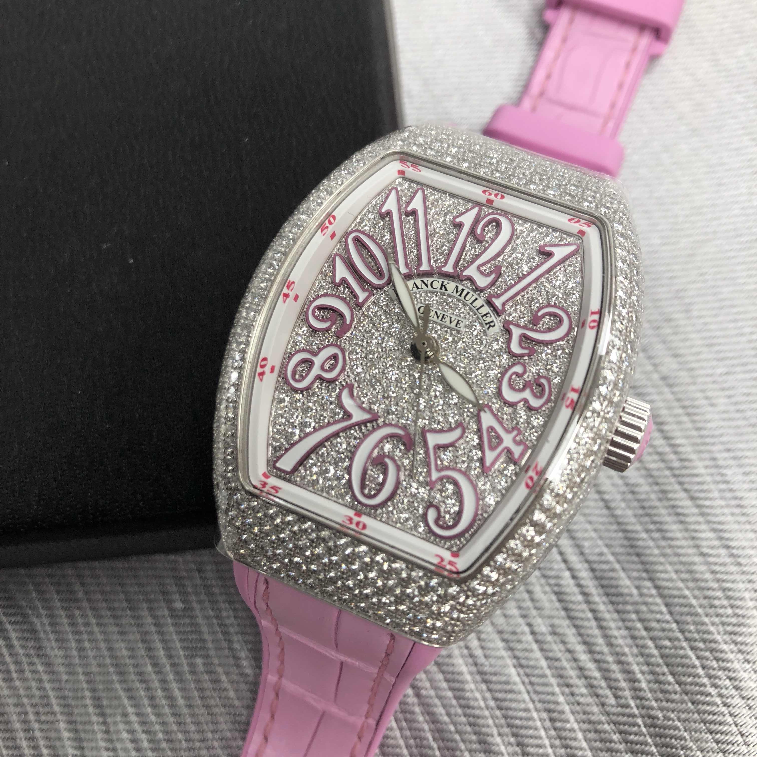 Franck Muller V 35 SC AT FO D CD (AC.RS) VANGUARD Automatic Stainless Steel & Diamonds