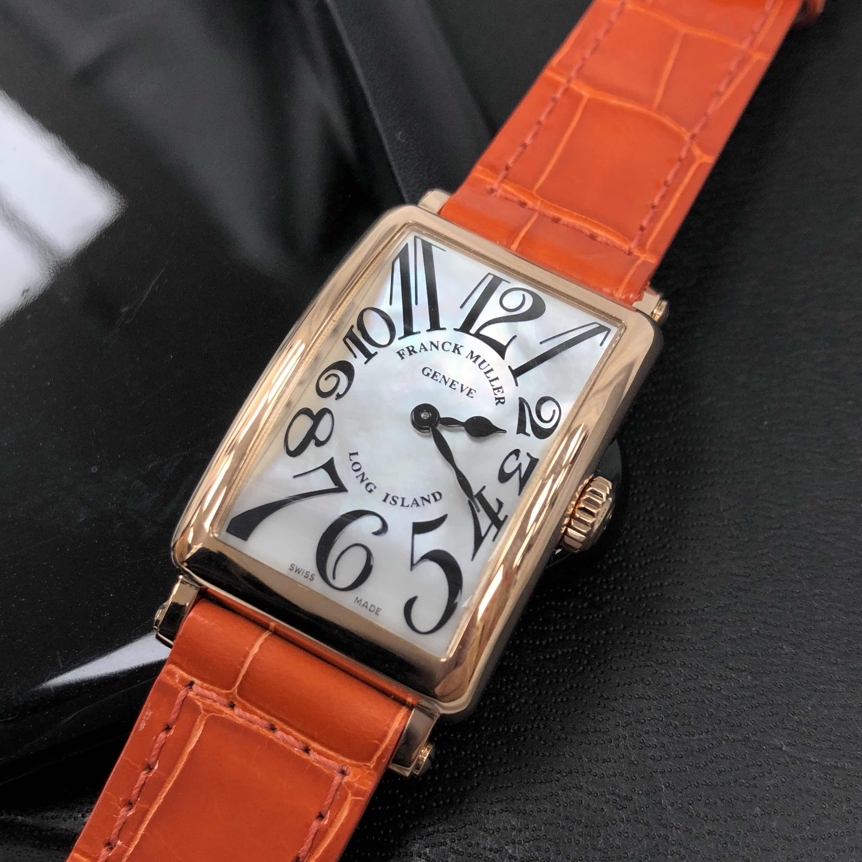Franck Muller 902 QZ MOP (5N) LONG ISLAND Quartz 18kt Rose Gold