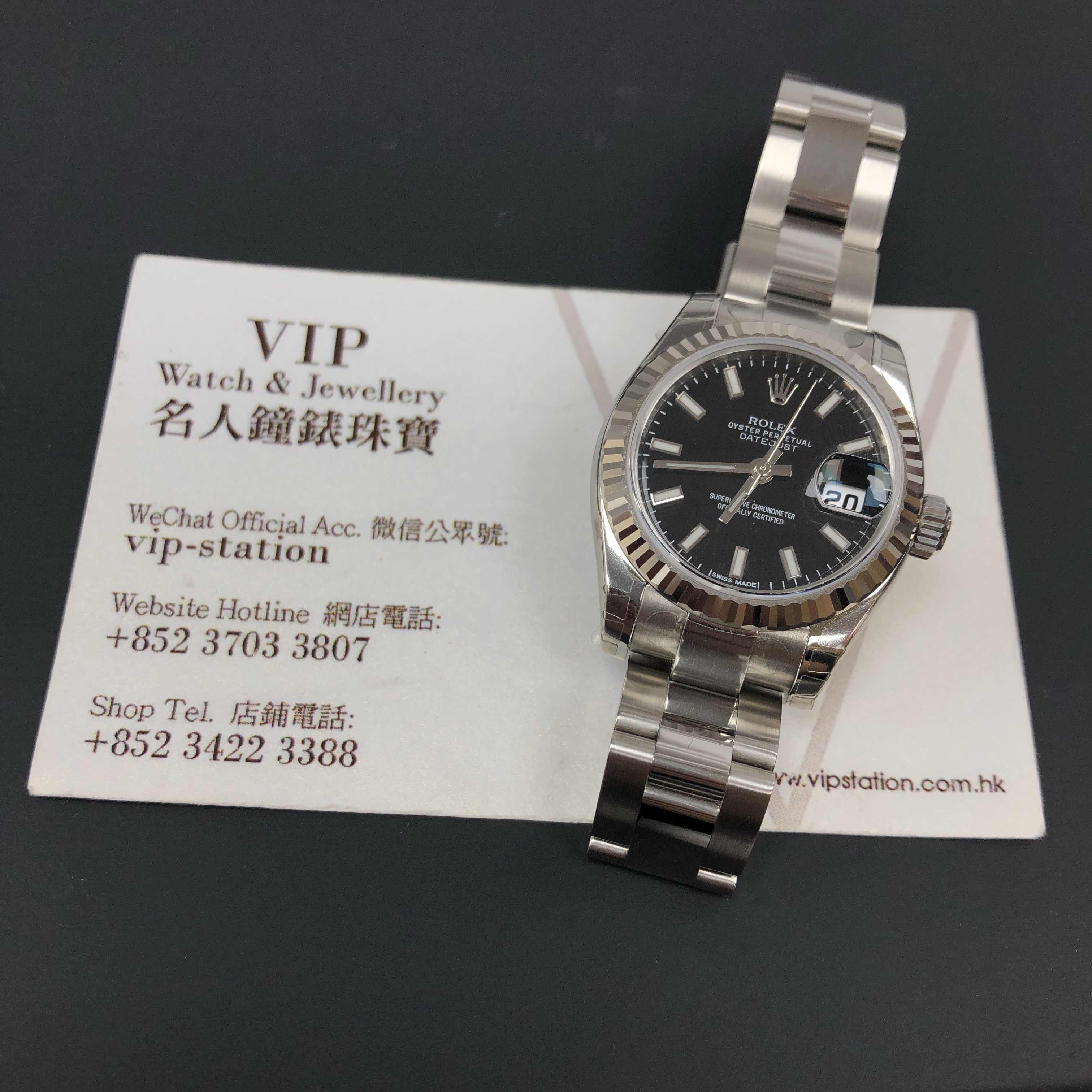 Rolex 179174BKWTBAR_O LADY DATEJUST Automatic 18kt White Gold & Steel
