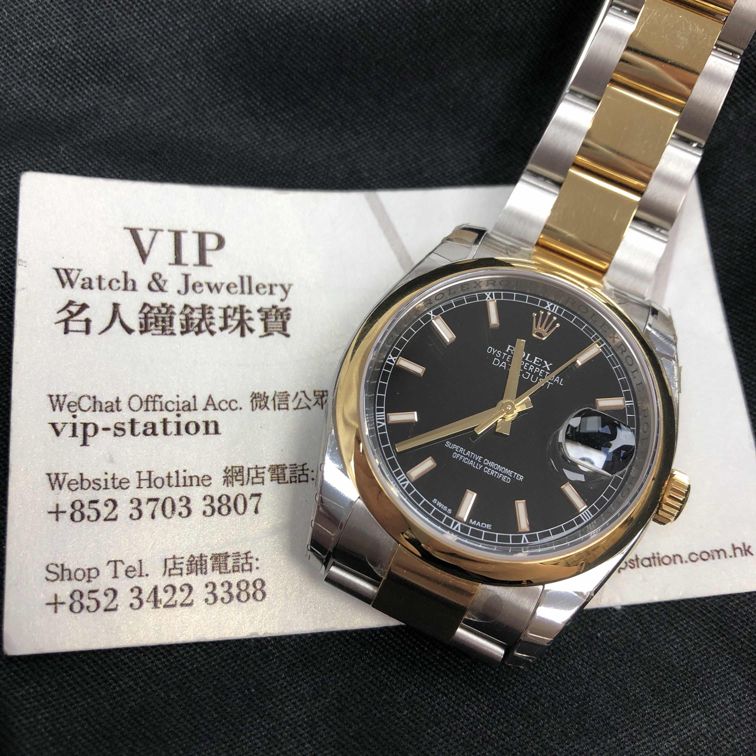 Rolex 116203BK_O DATEJUST Automatic 18kt Gold & Steel