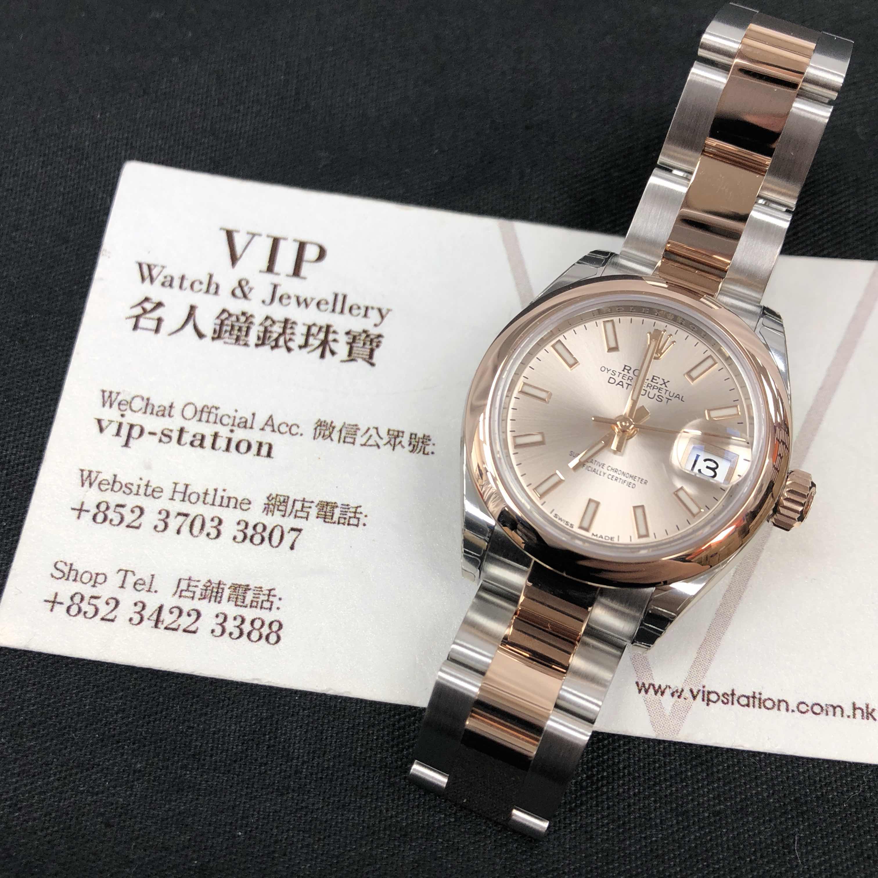 Rolex 279161SUNDUST_O LADY DATEJUST Automatic 18kt Rose Gold & Steel