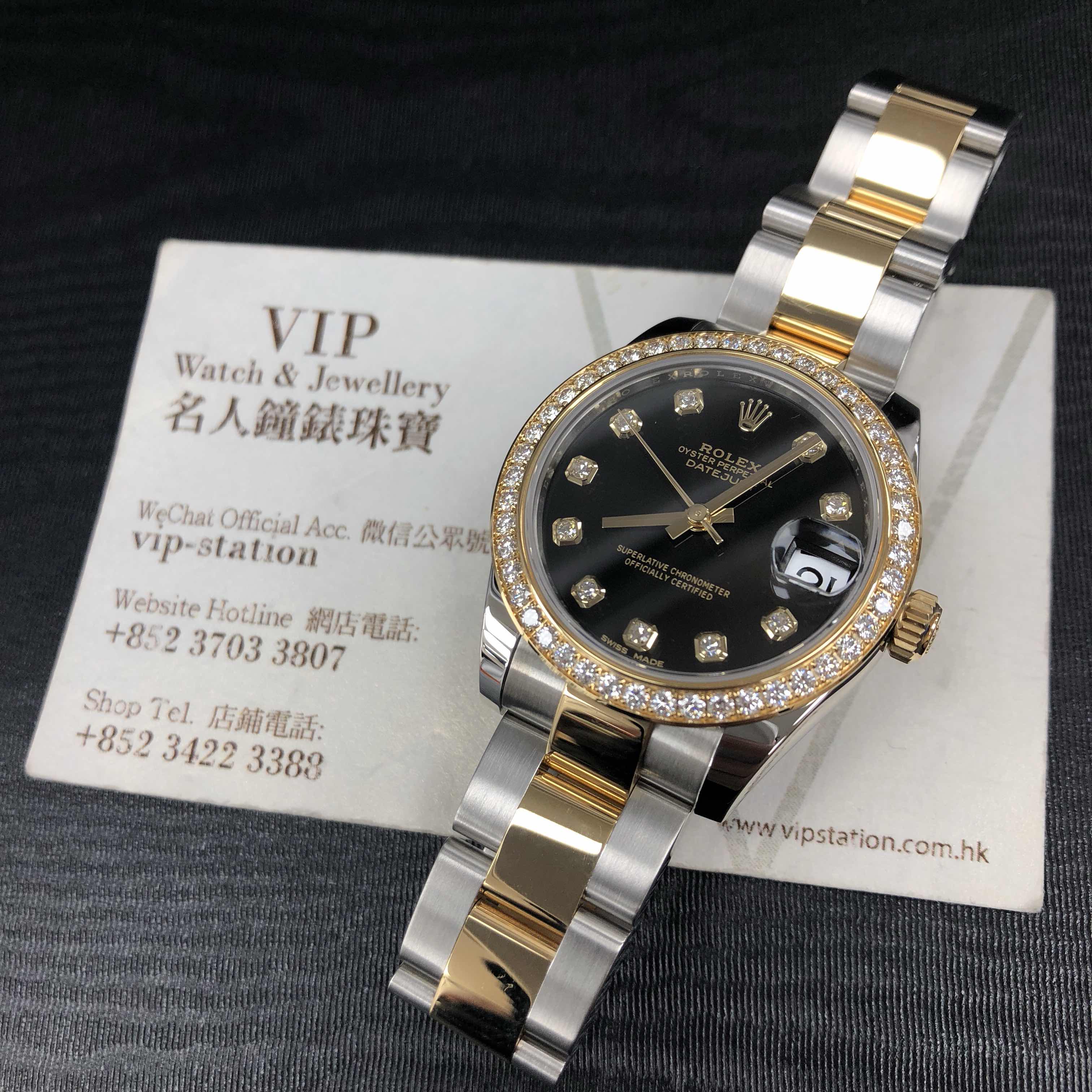 Rolex 178383GBK_O DATEJUST Automatic 18kt Gold & Diamond & Steel