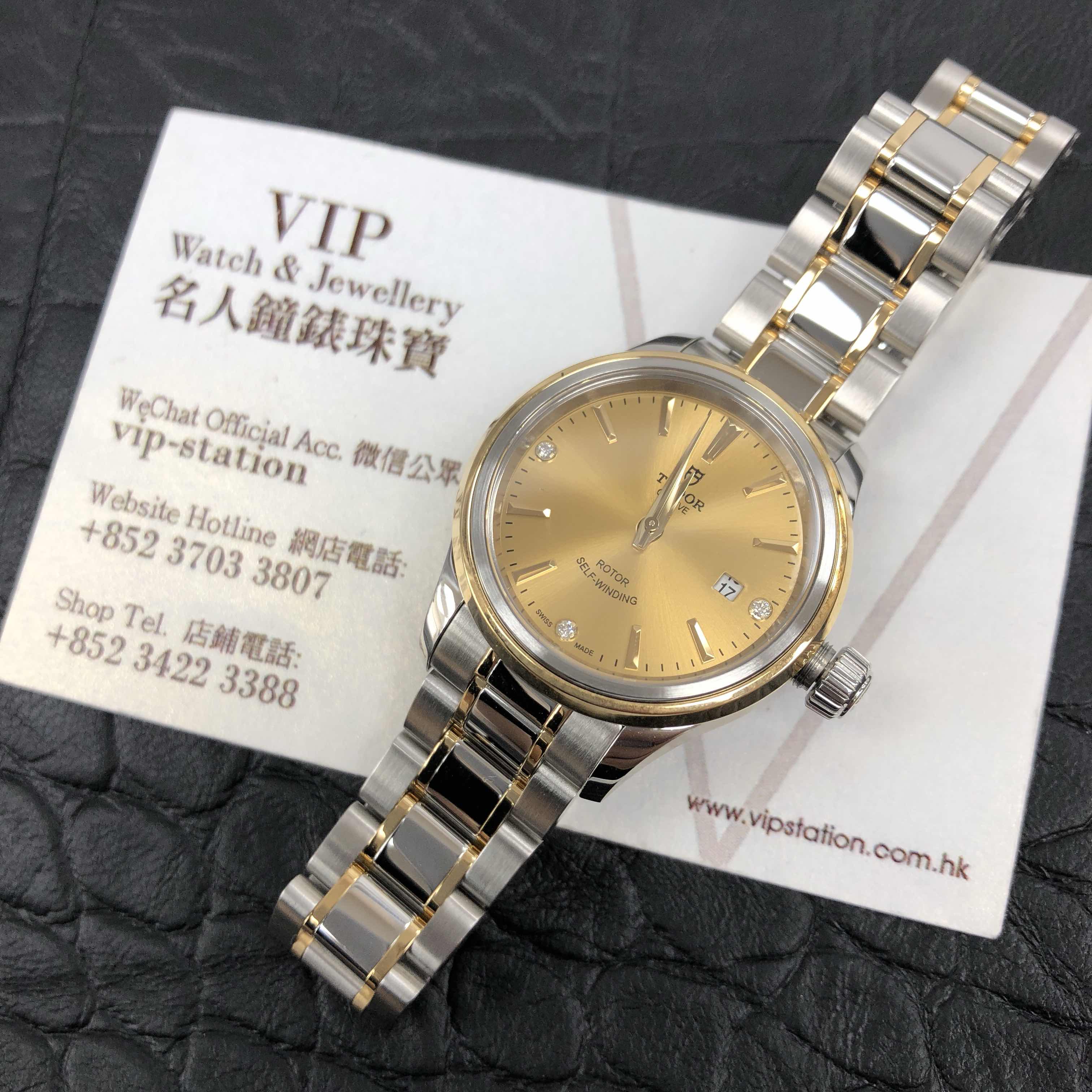 Tudor 12103-65013-369DI-CH STYLE Automatic 18kt Gold & Steel
