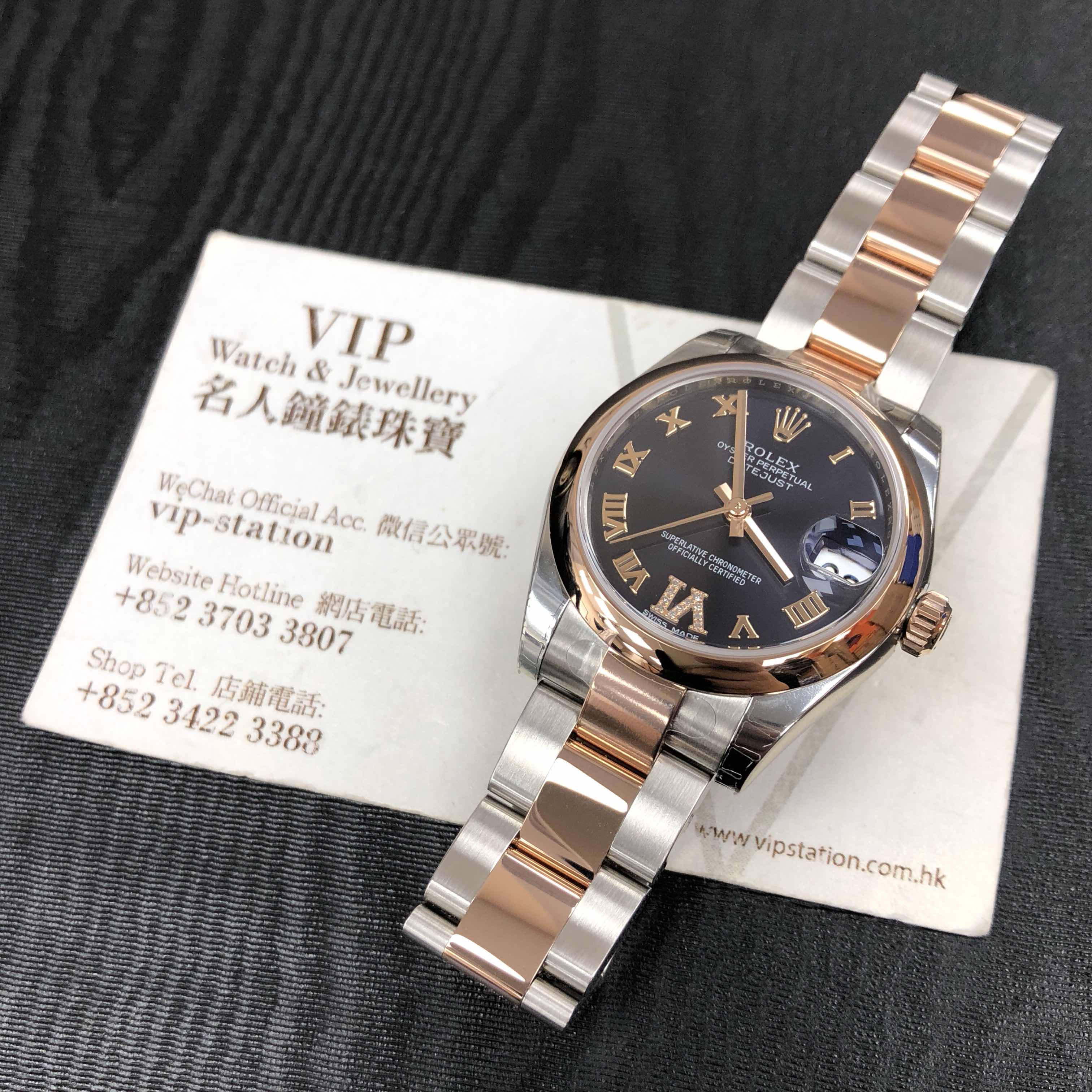 Rolex 178241PURRNVIDIA_O DATEJUST Automatic 18kt Rose Gold & Steel