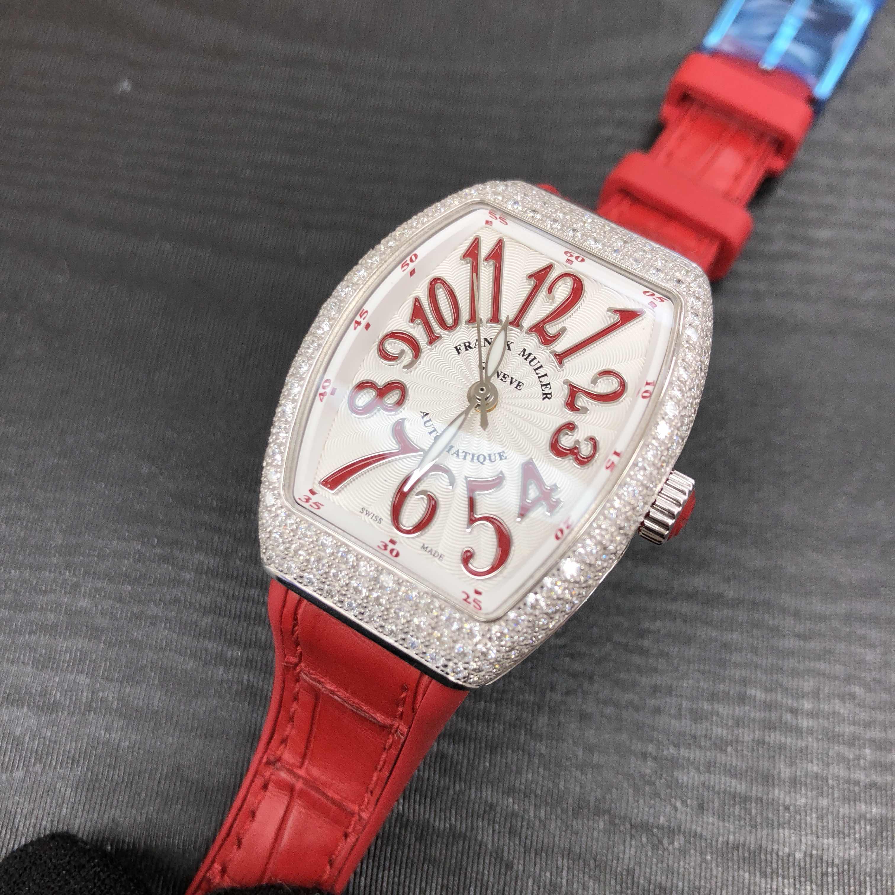 Franck Muller V 29 SC AT FO D (AC.RG) VANGUARD Automatic Stainless Steel & Diamonds
