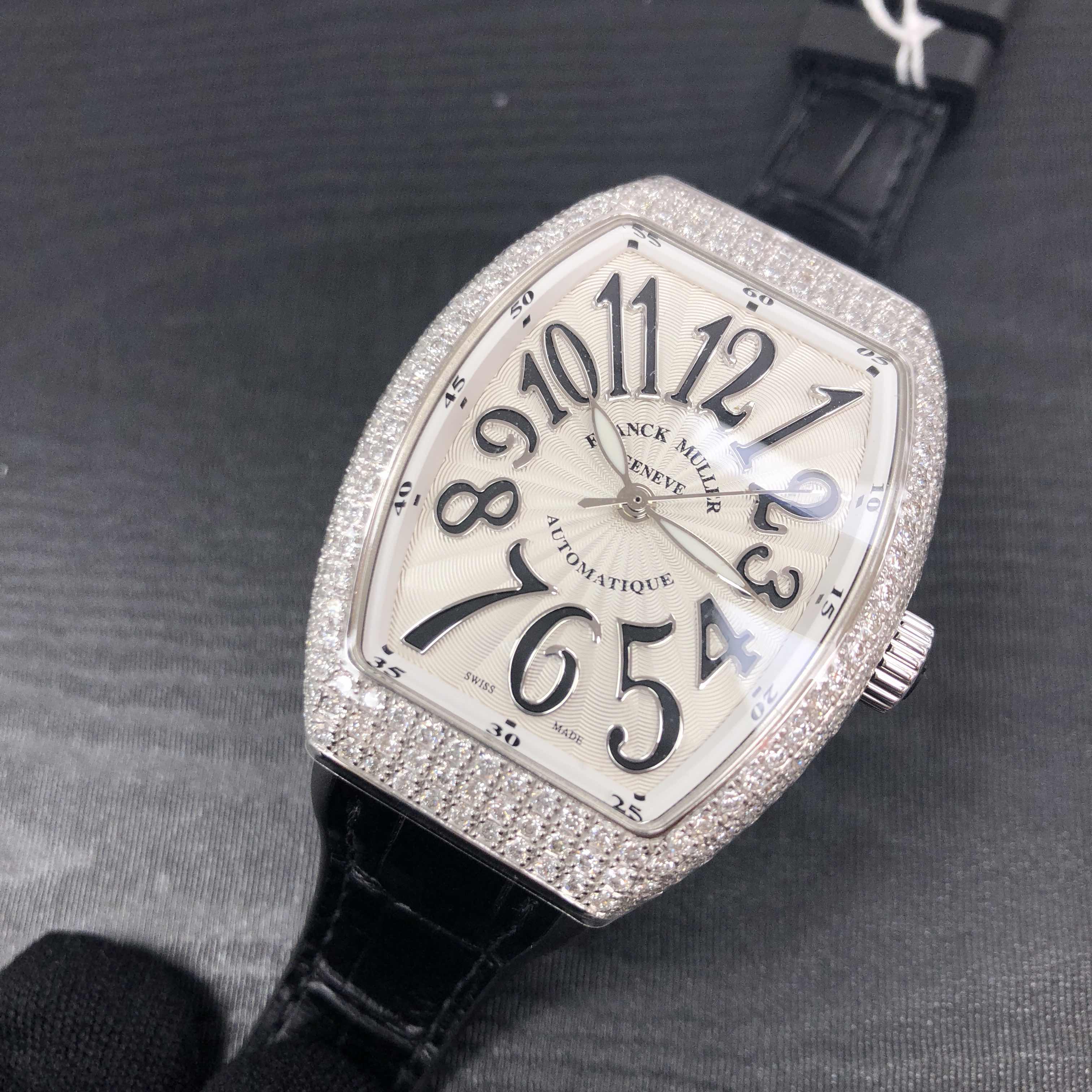 Franck Muller V 35 SC AT FO D (AC.NR) VANGUARD Automatic Stainless Steel & Diamonds