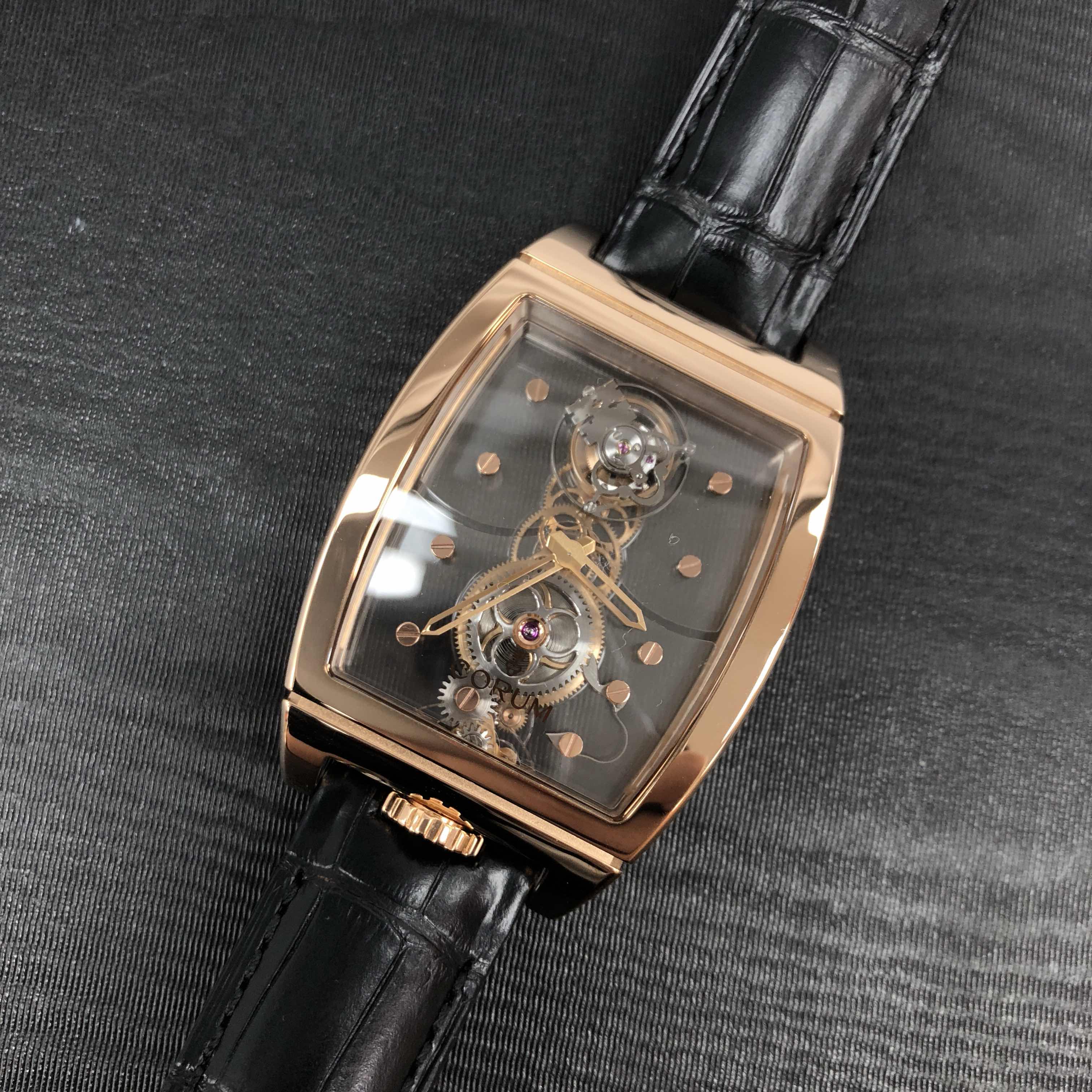 Corum 100.160.55/0F01 0000 BRIDGE Manual Wind 18kt Rose Gold
