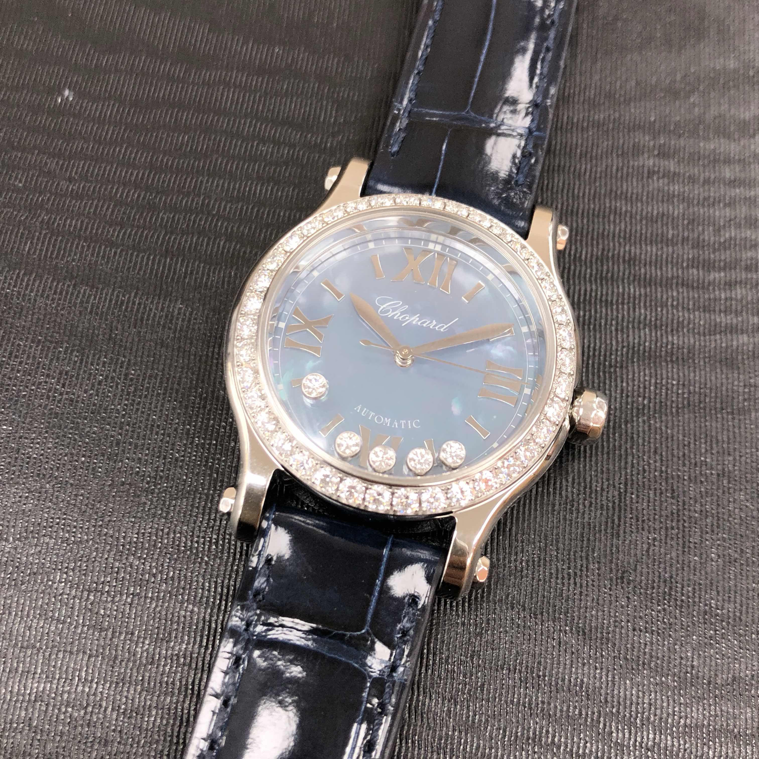Chopard 278573-3010 HAPPY SPORT Automatic Stainless Steel & Diamonds