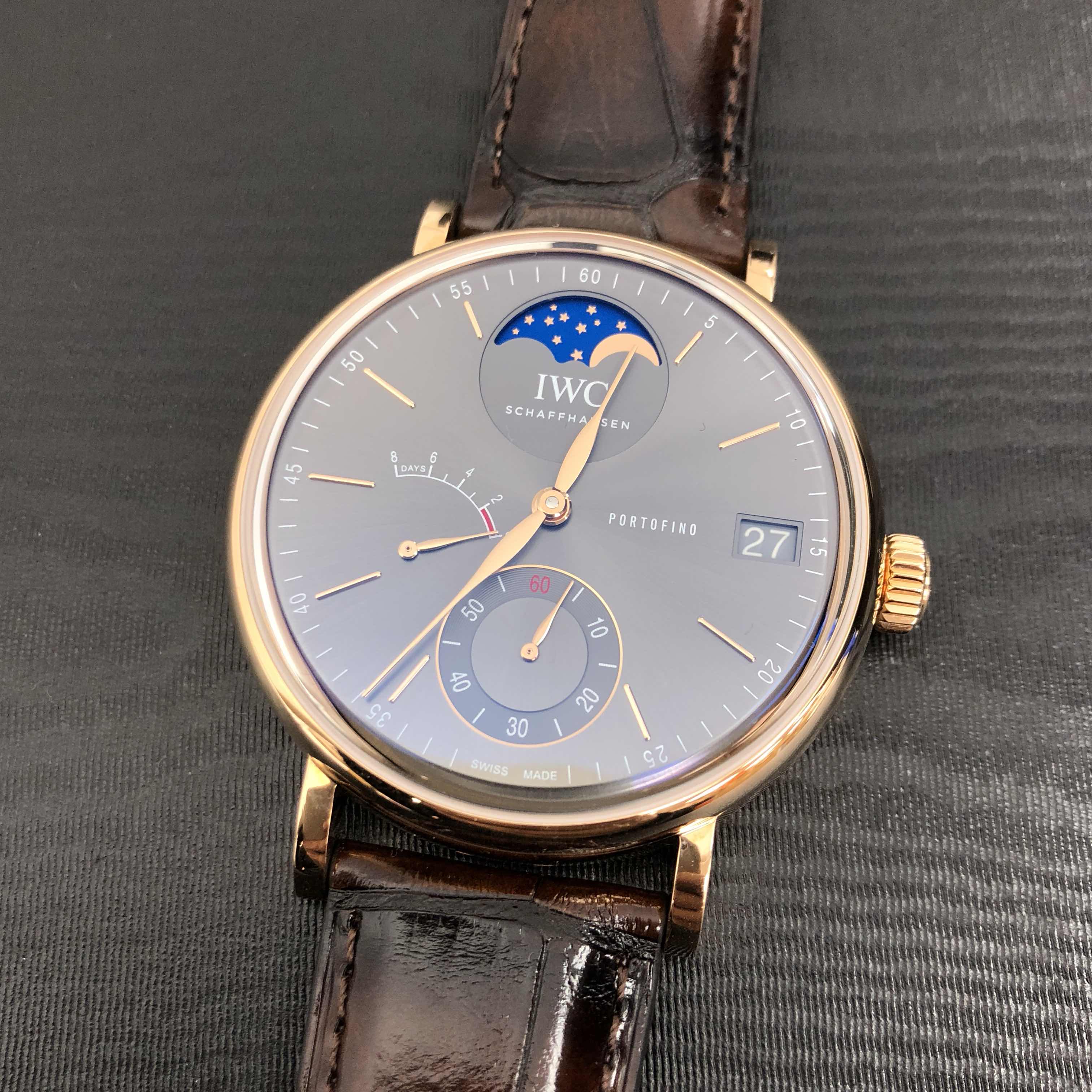 IWC IW516403 PORTOFINO Manual Wind 18kt Rose Gold