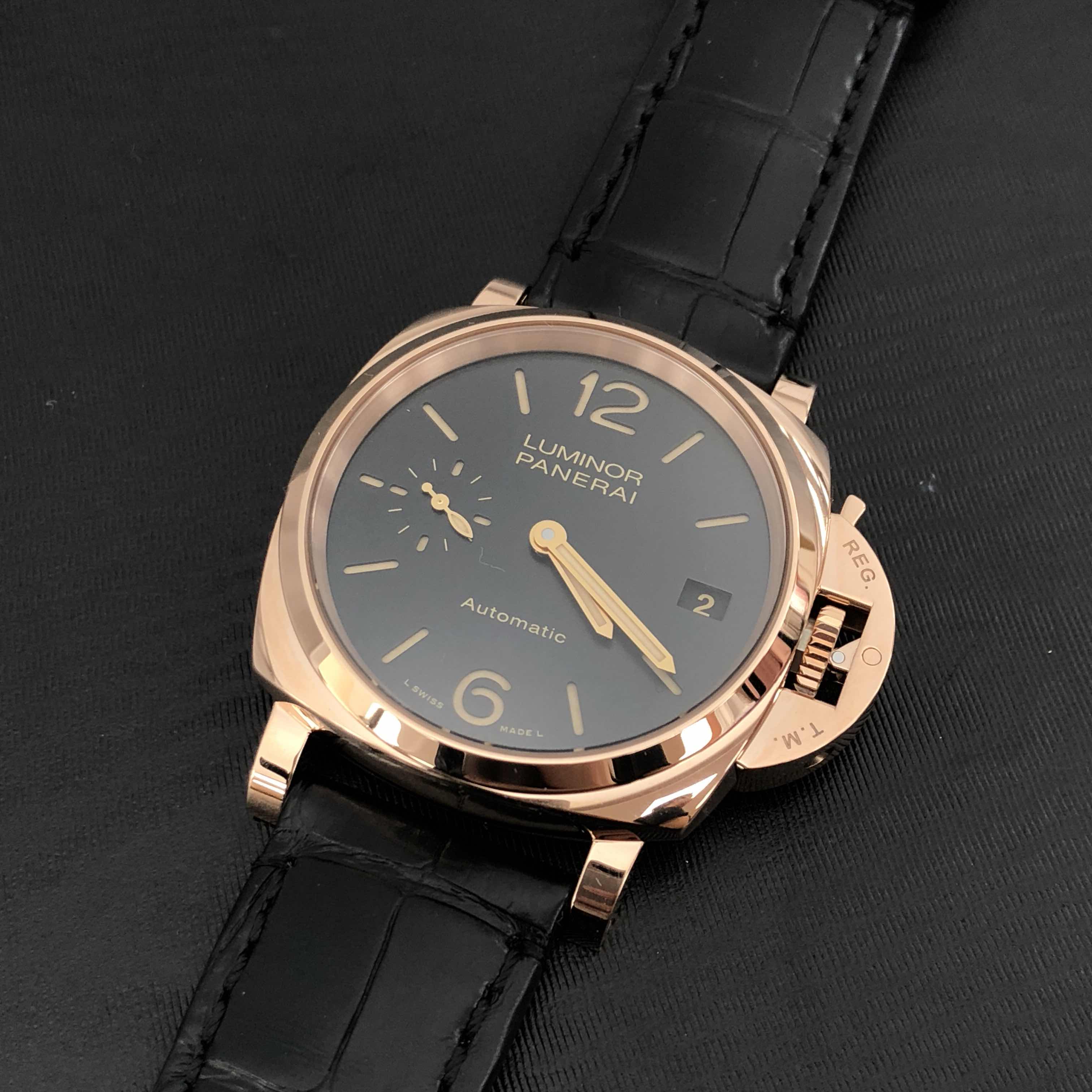 Panerai PAM00908 LUMINOR Automatic 18kt Rose Gold