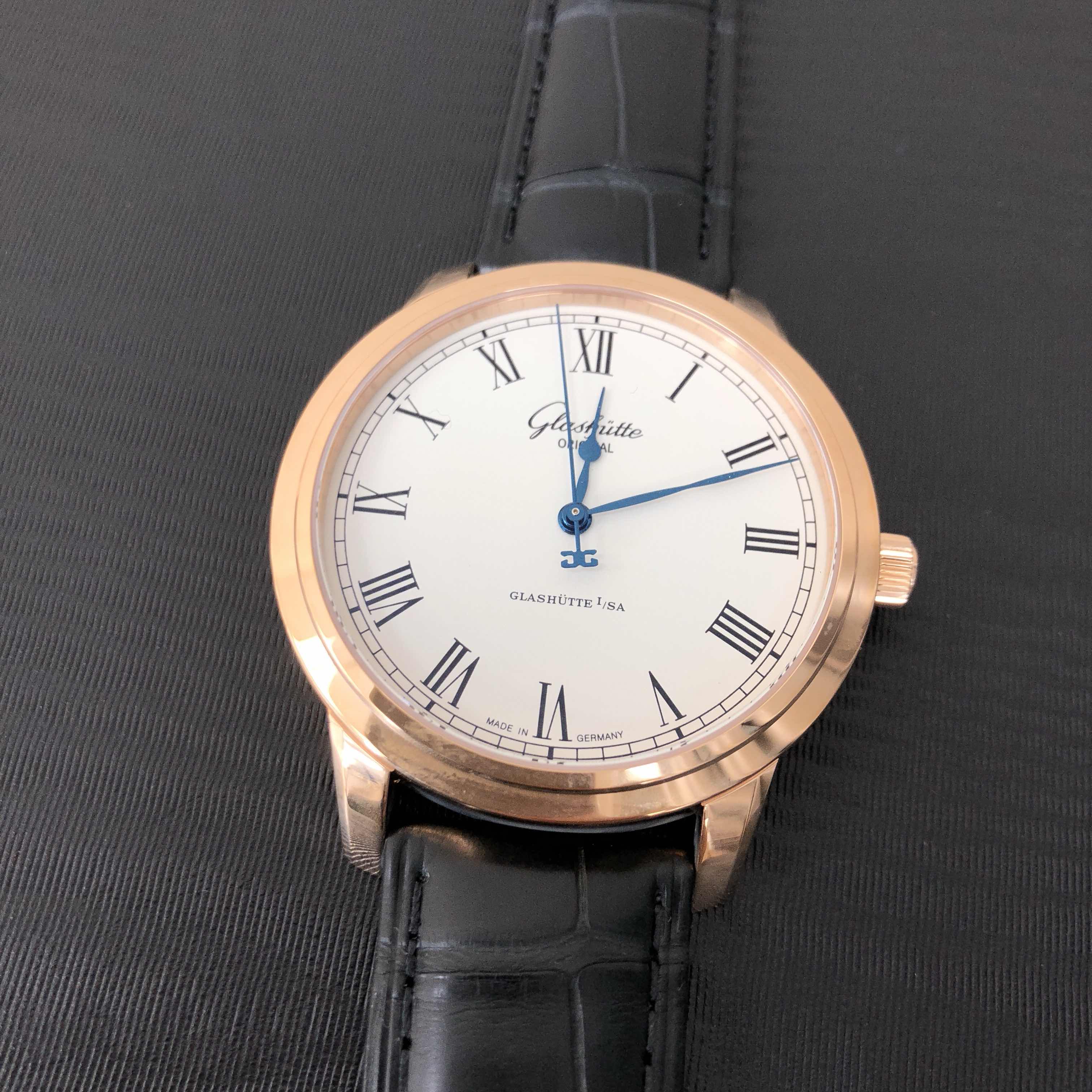 Glashutte 1-39-59-01-05-04 SENATOR MANUAL WINDING SKELETONIZED Automatic 18kt Rose Gold