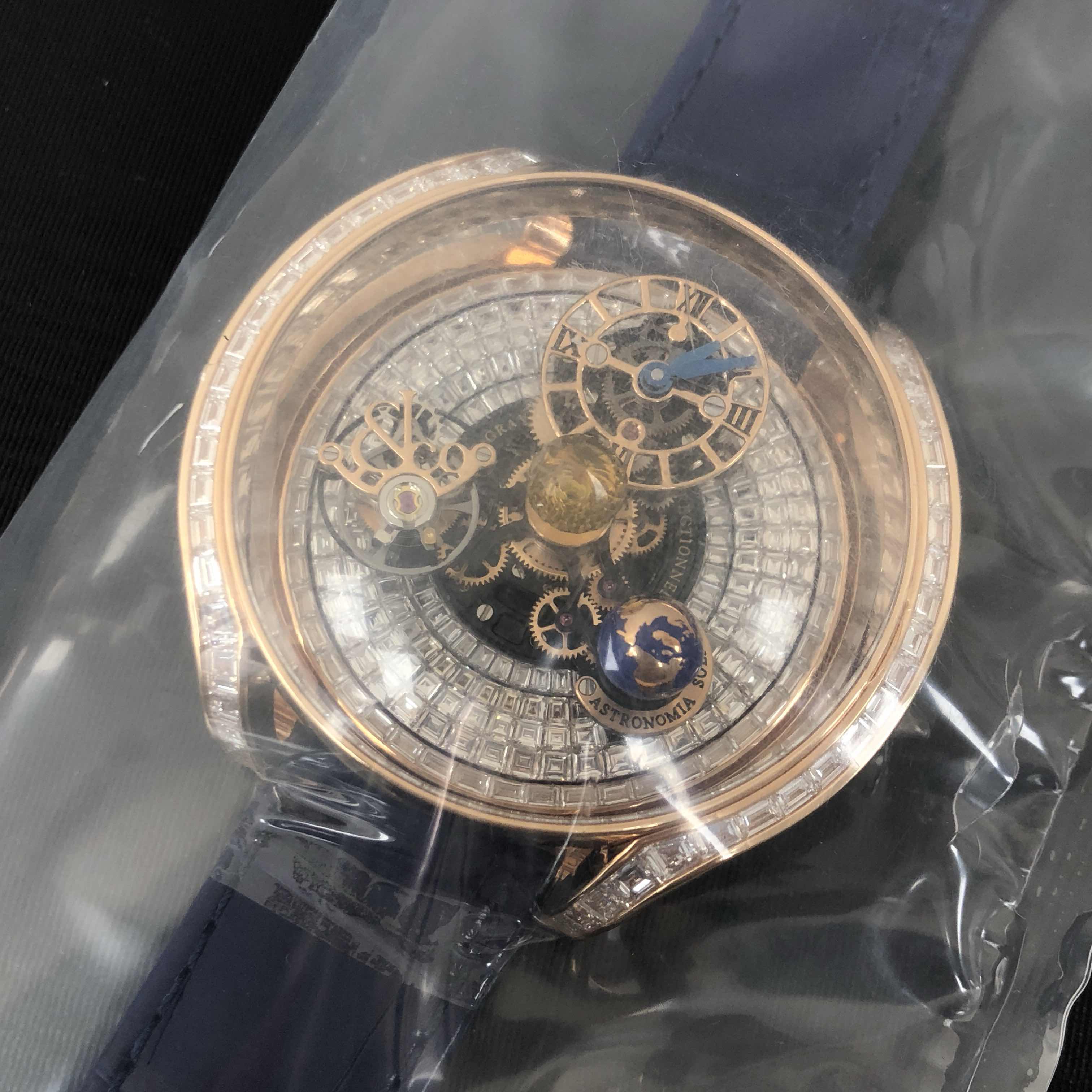 Jacob & Co AS900.40.BD.BD.A FL4D ASTRONOMIA Manual Wind 18kt Rose Gold & Diamonds