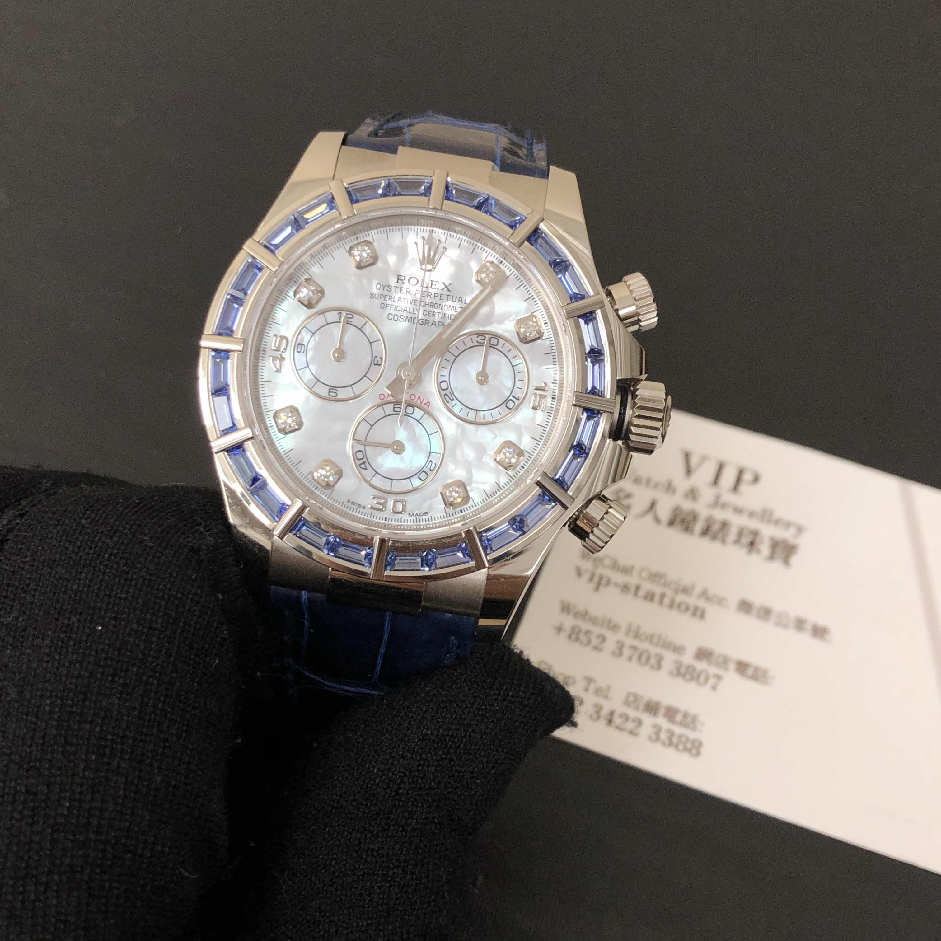 Rolex 116589SACI-NG DAYTONA Automatic 18kt White Gold & Sapphire