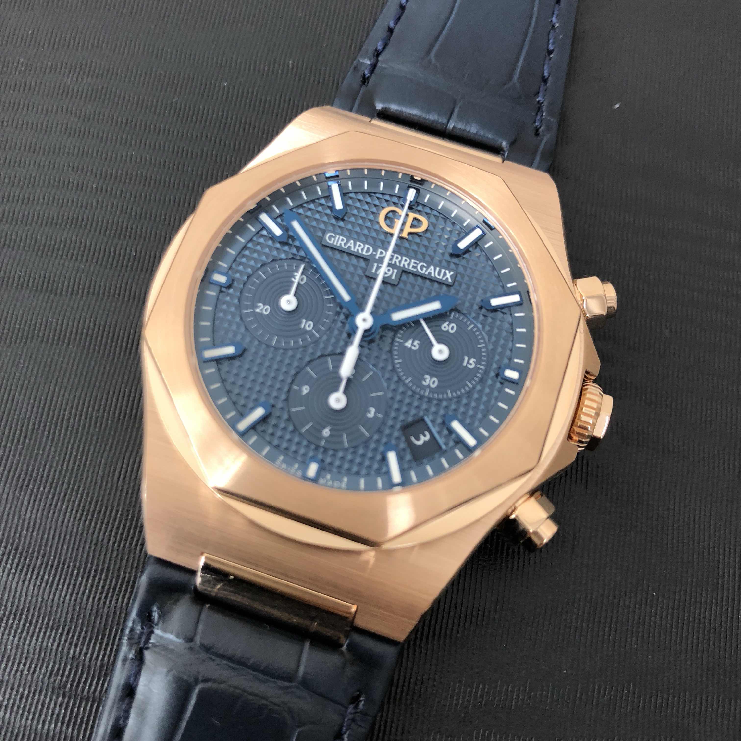 Girard Perregaux 81040-52-432-BB4A LAUREATO Automatic 18kt Rose Gold