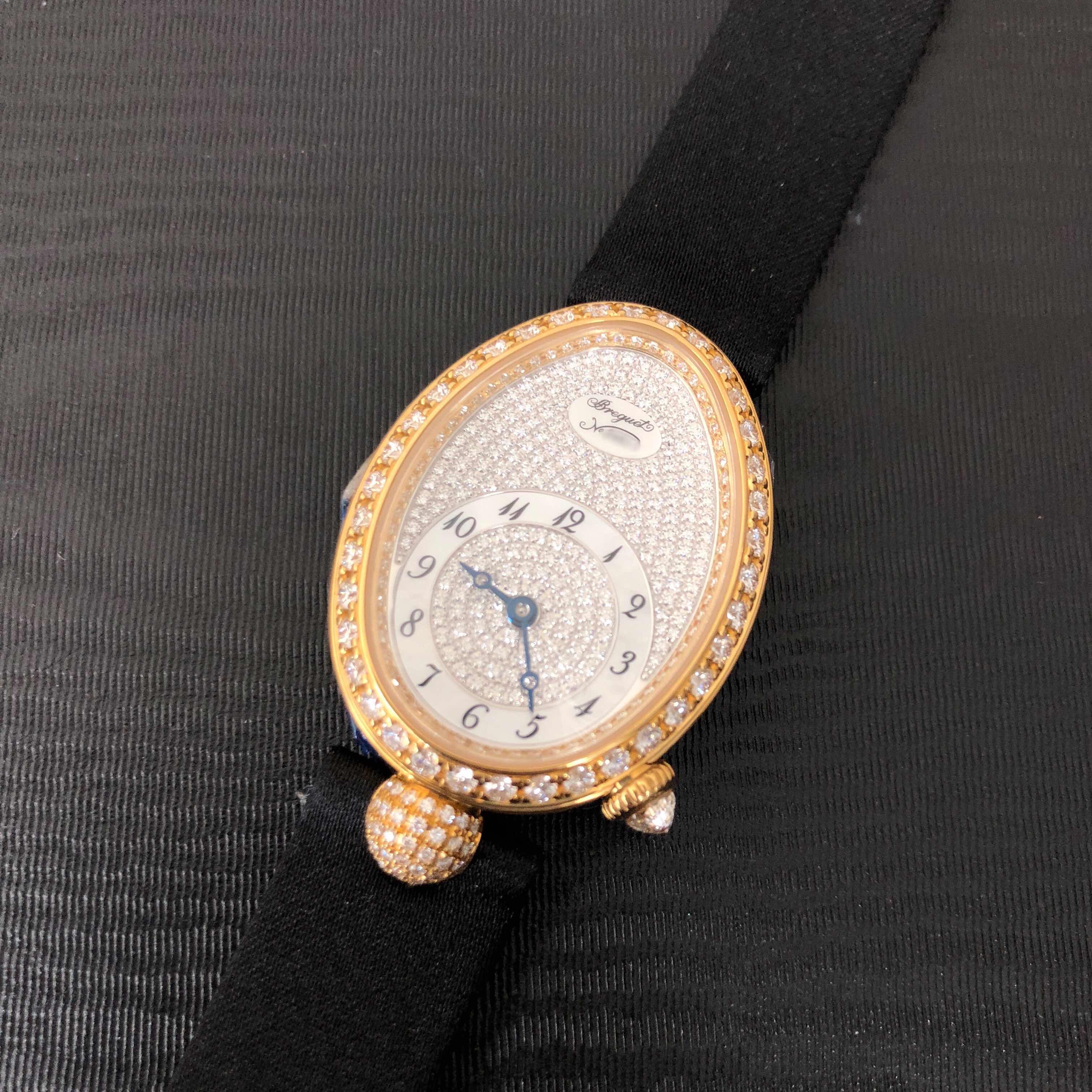 Breguet 8928BA/8D/844/DD0D REINE DE NAPLES Automatic 18kt Gold & Diamond