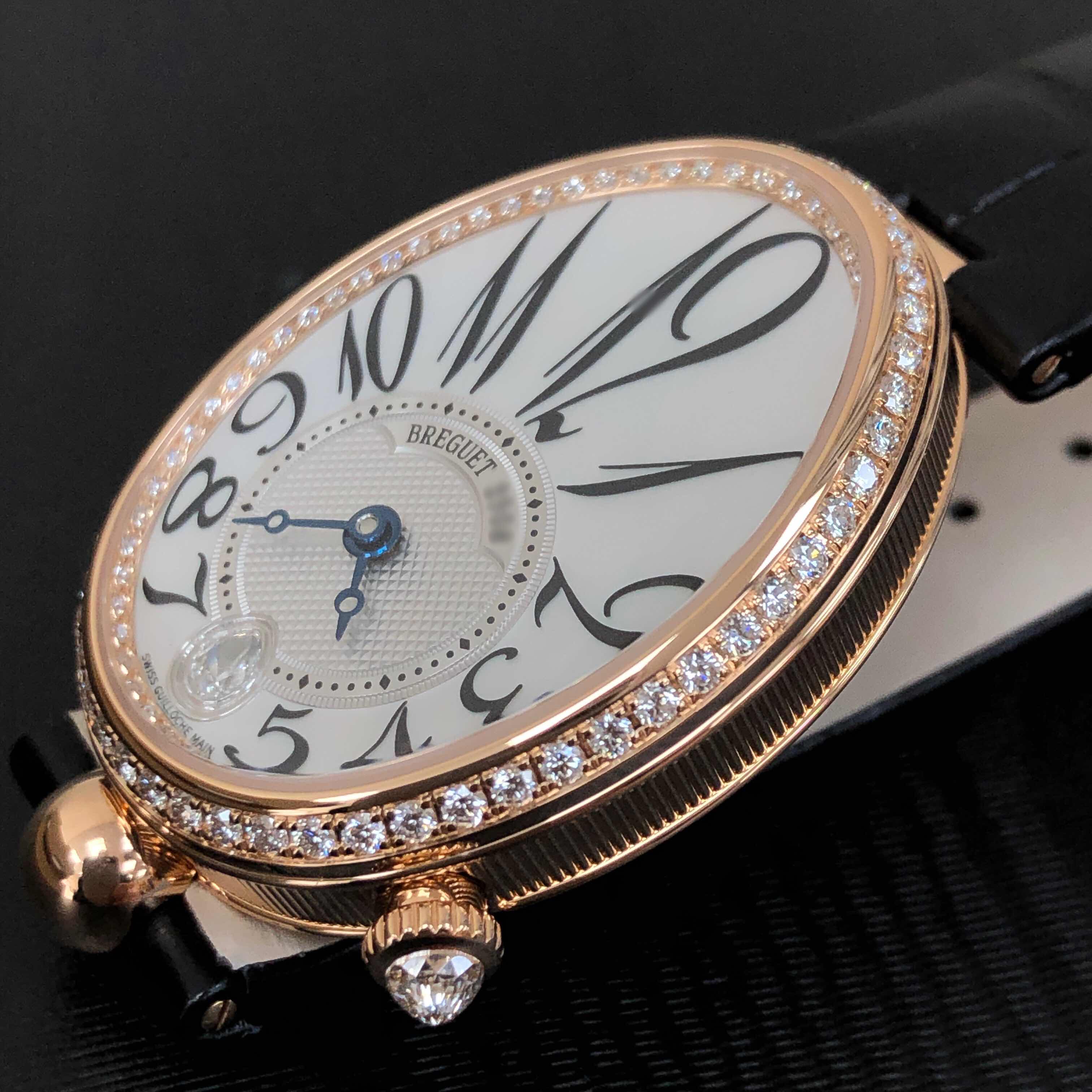 Breguet 8918BR/58/964/D00D REINE DE NAPLES Automatic 18kt Rose Gold & Diamonds