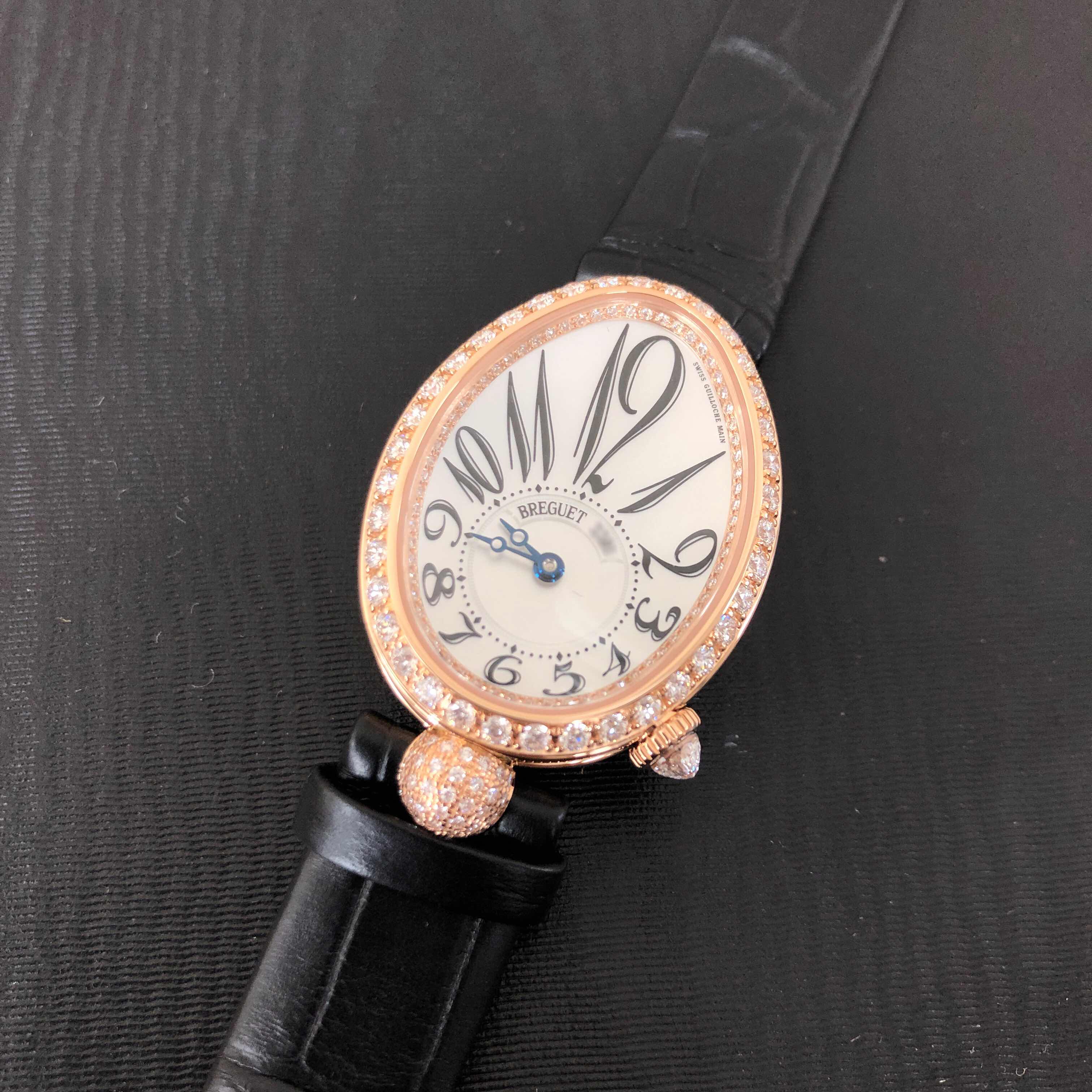 Breguet 8928BR/5W/944/DD0D REINE DE NAPLES Automatic 18kt Rose Gold & Diamonds