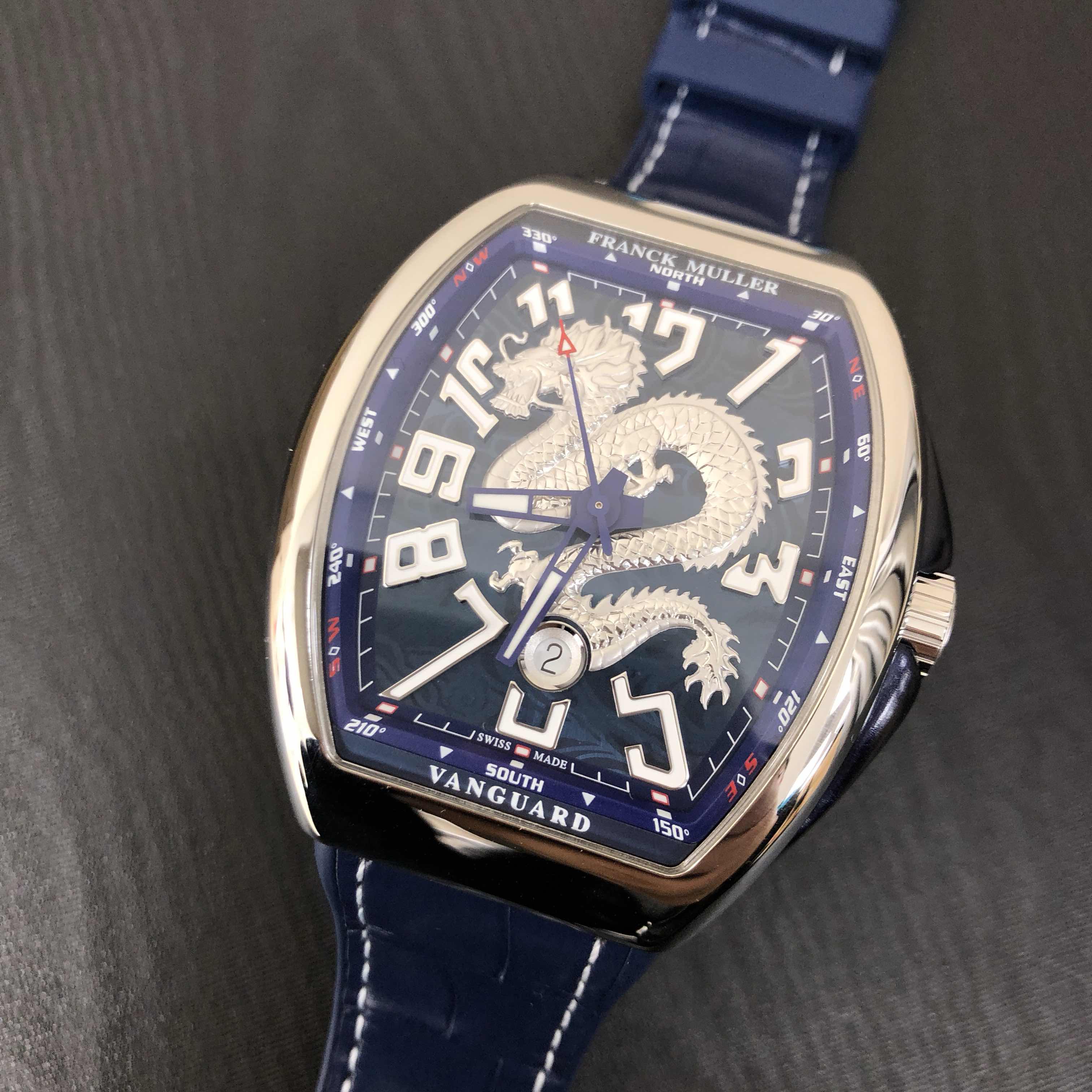 Franck Muller V 45 SC DT DRAGON KING (AC.BL) VANGUARD Automatic Stainless Steel