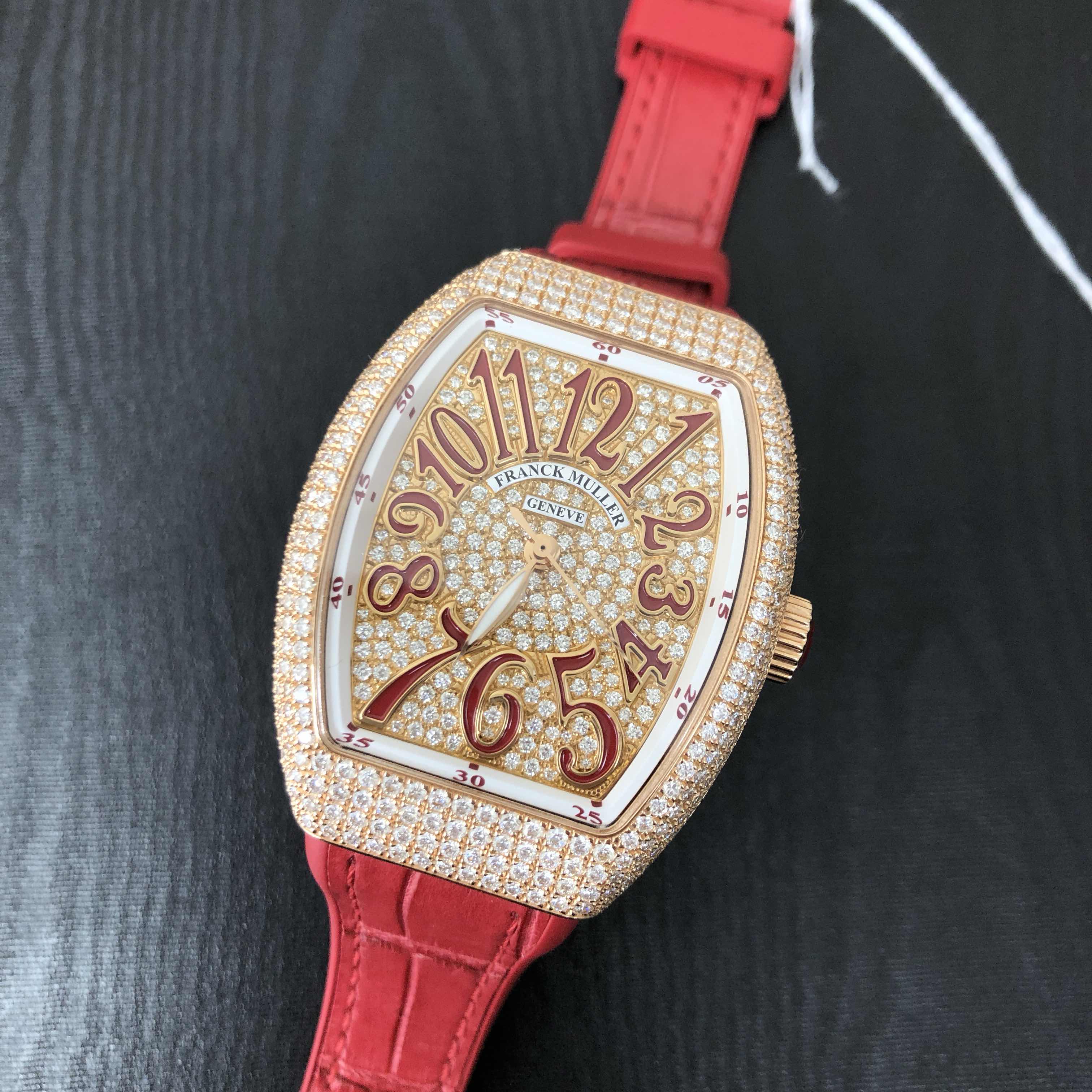 Franck Muller V 35 SC AT FO D CD (5N.RG) VANGUARD Automatic 18kt Rose Gold & Diamonds