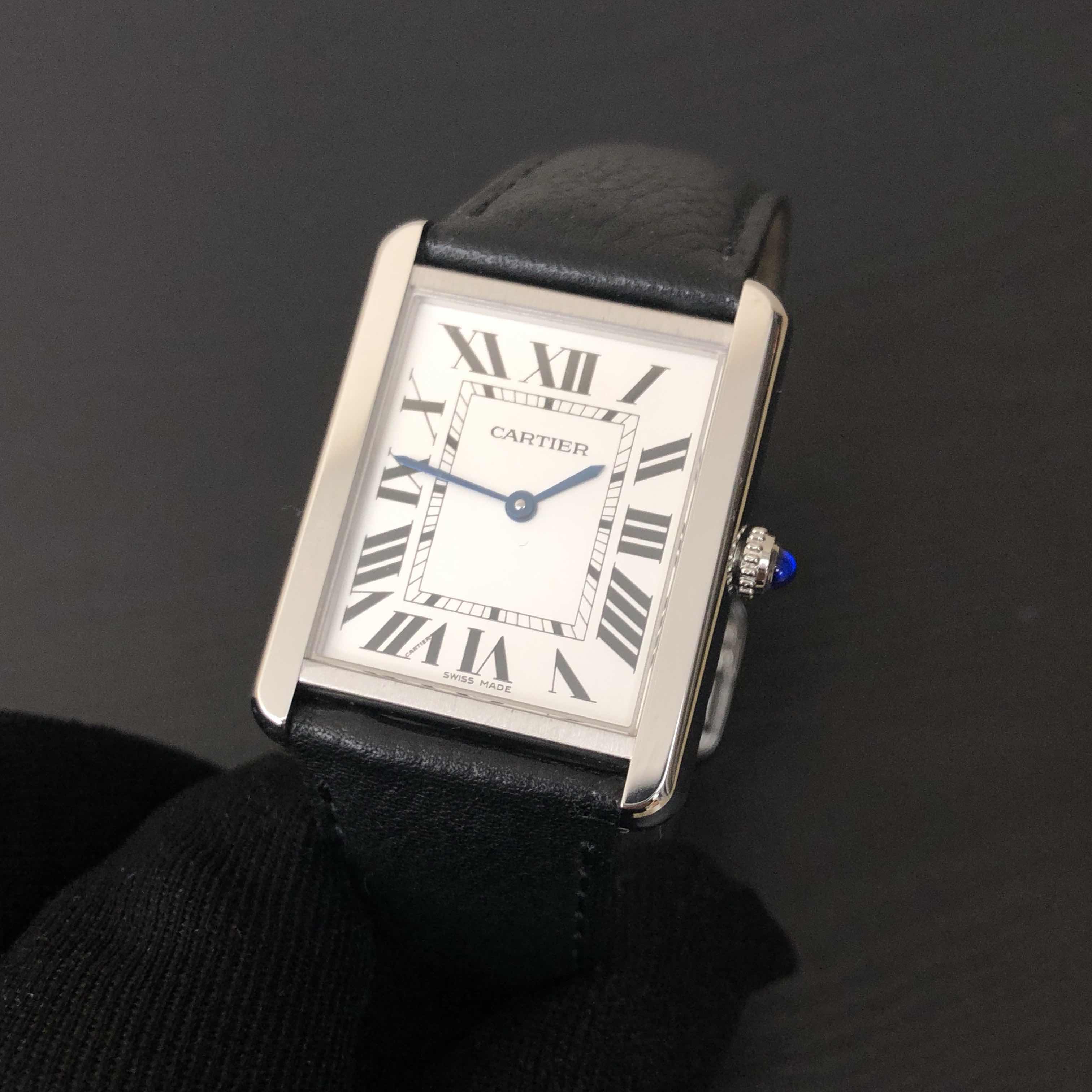 Cartier WSTA0028 TANK Quartz Stainless Steel