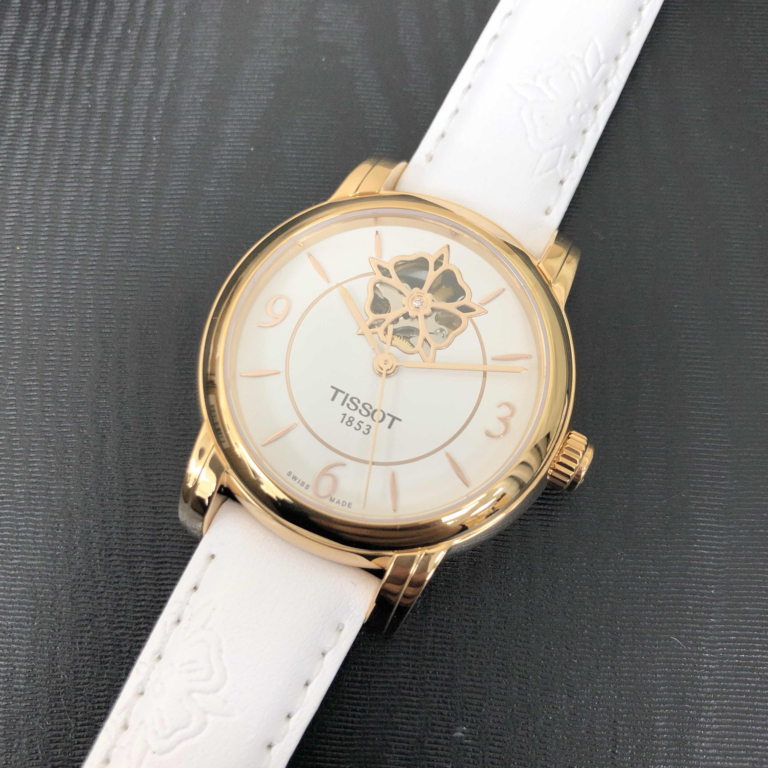 Tissot T050.207.37.017.04 LADY HEART Automatic 18kt Rose Gold & Steel