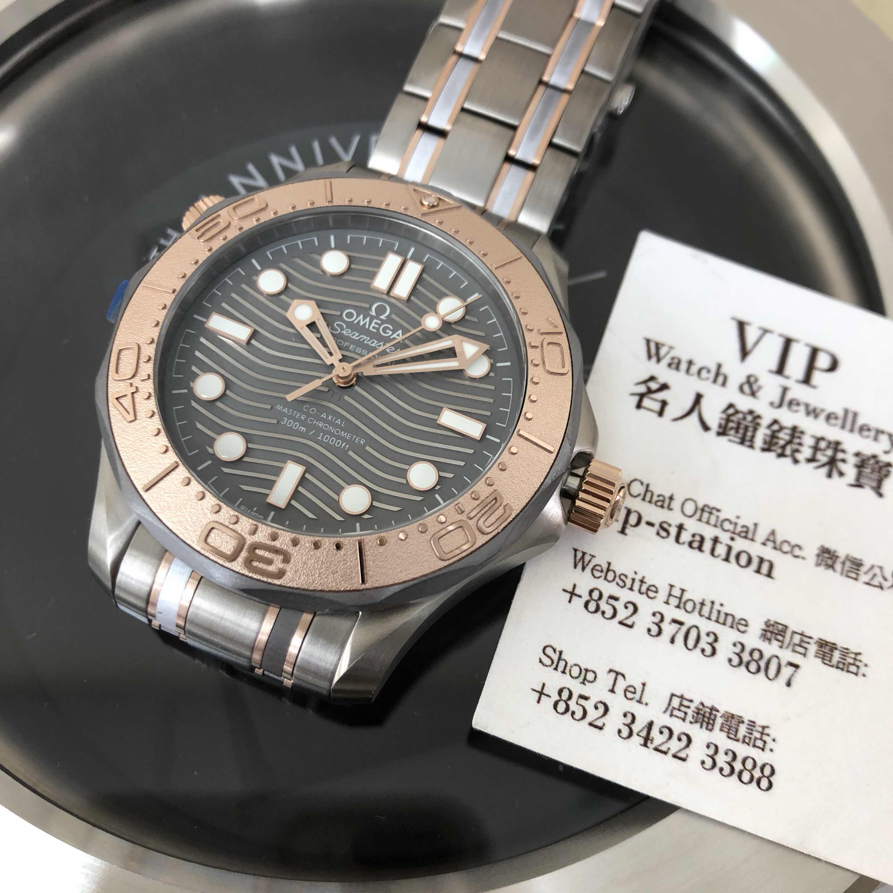 Omega 210.60.42.20.99.001 SEAMASTER Automatic Titanium & 18kt Rose Gold