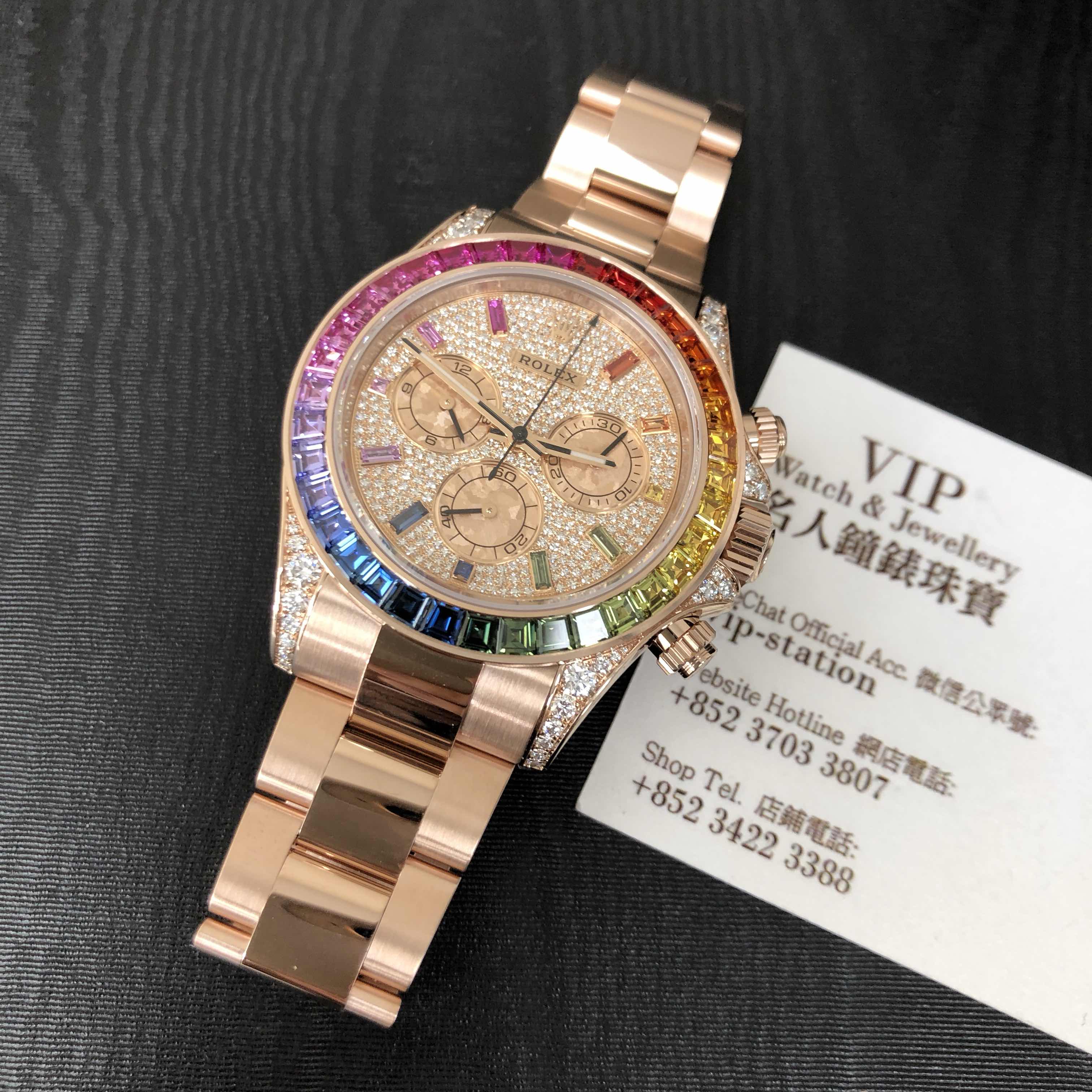 Rolex 116595RBOWDP DAYTONA Automatic 18kt Rose Gold & Diamonds