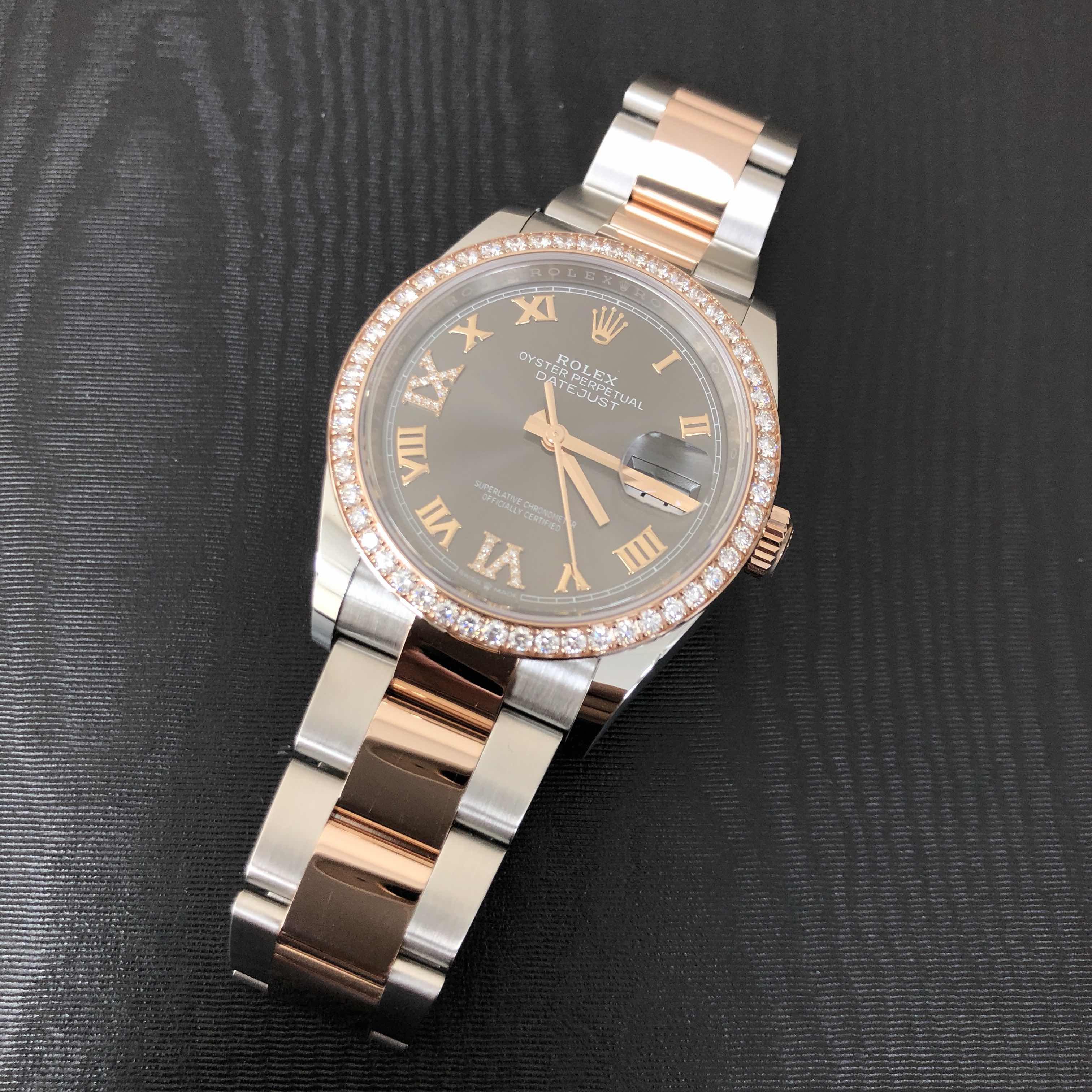 Rolex 126281RBR-0012 DATEJUST Automatic 18kt Rose Magic & Diamond