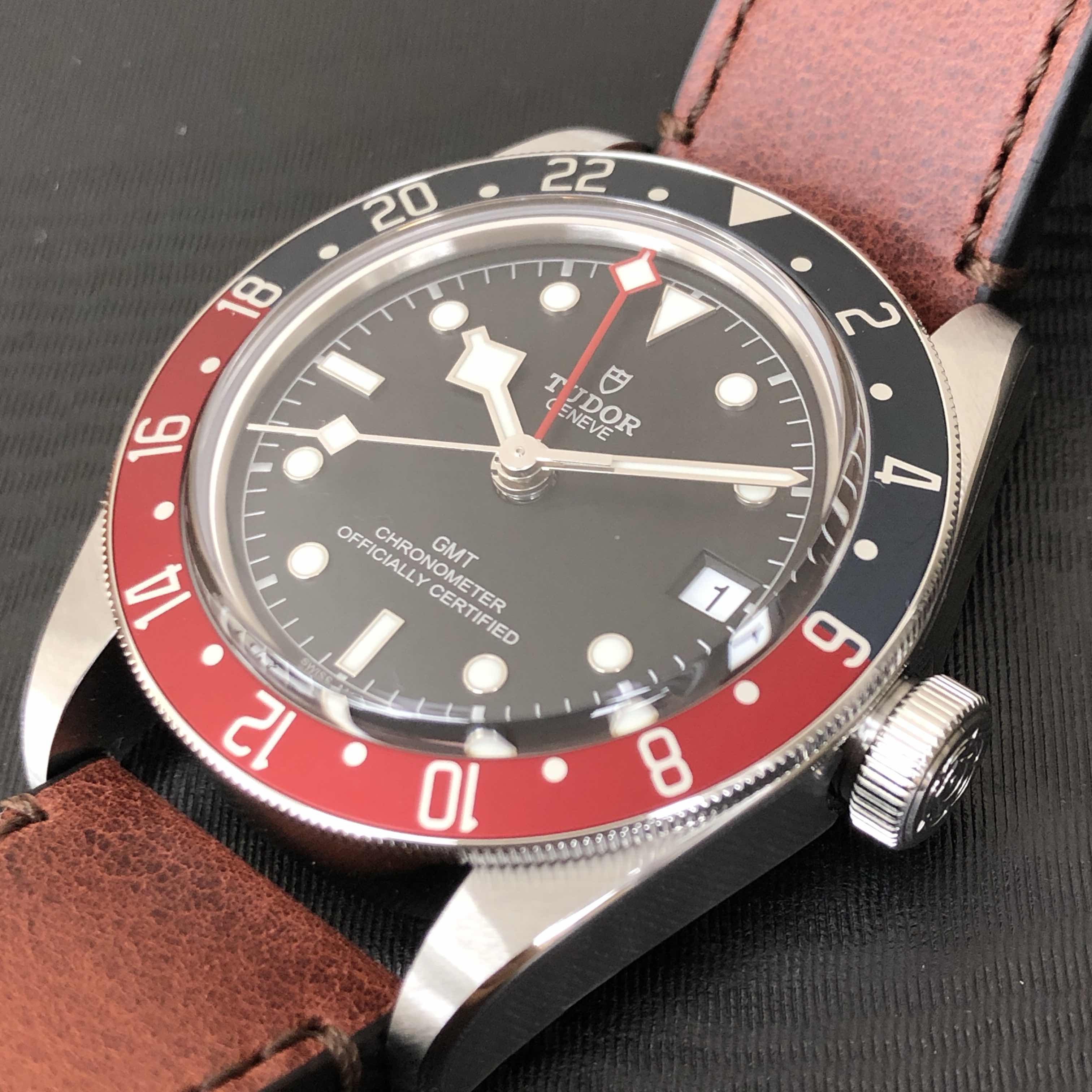 Tudor 79830RB-LEATHER STRAP HERITAGE BLACK BAY Automatic Stainless Steel