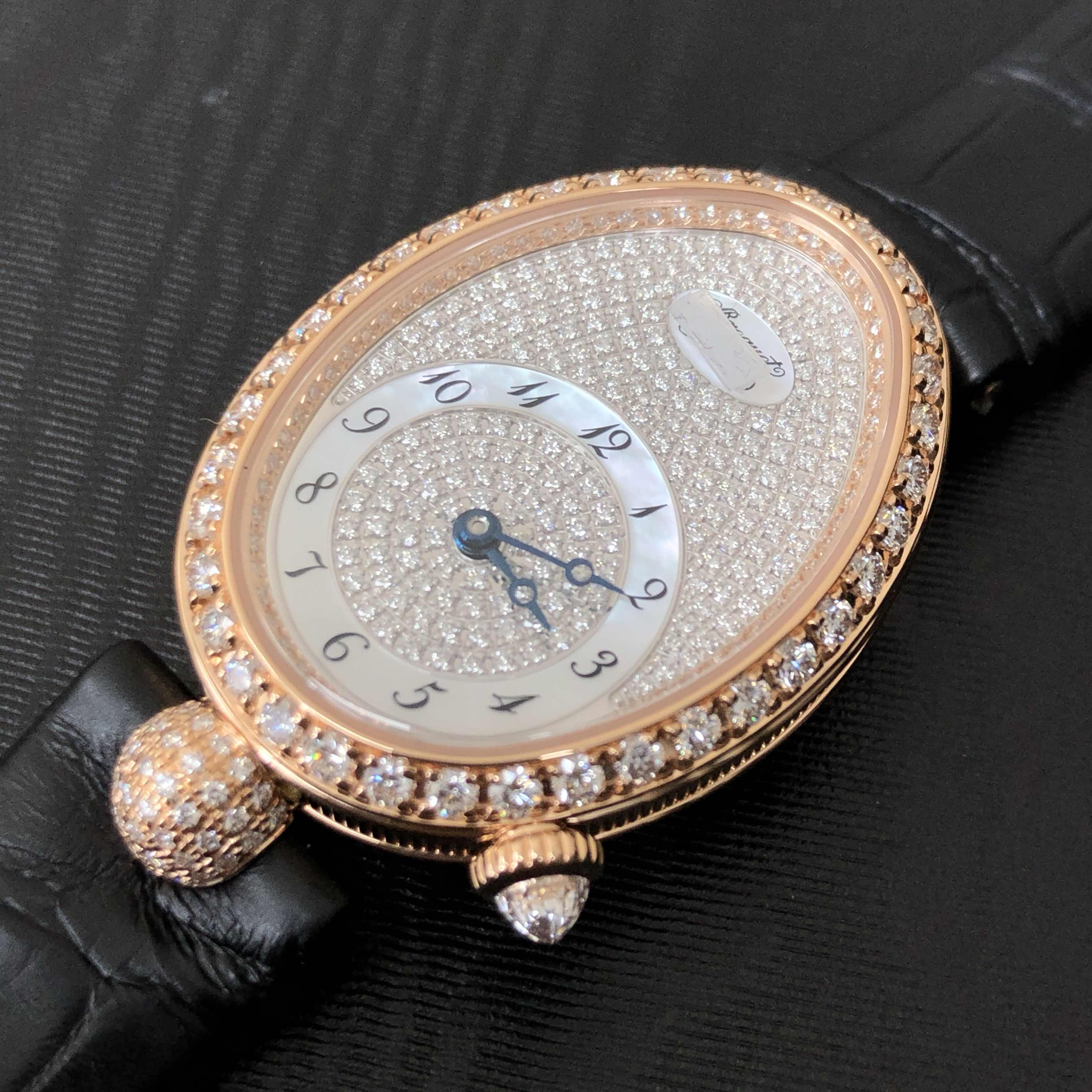 Breguet 8928BR/8D/944/DD0D REINE DE NAPLES Automatic 18kt Rose Gold & Diamonds