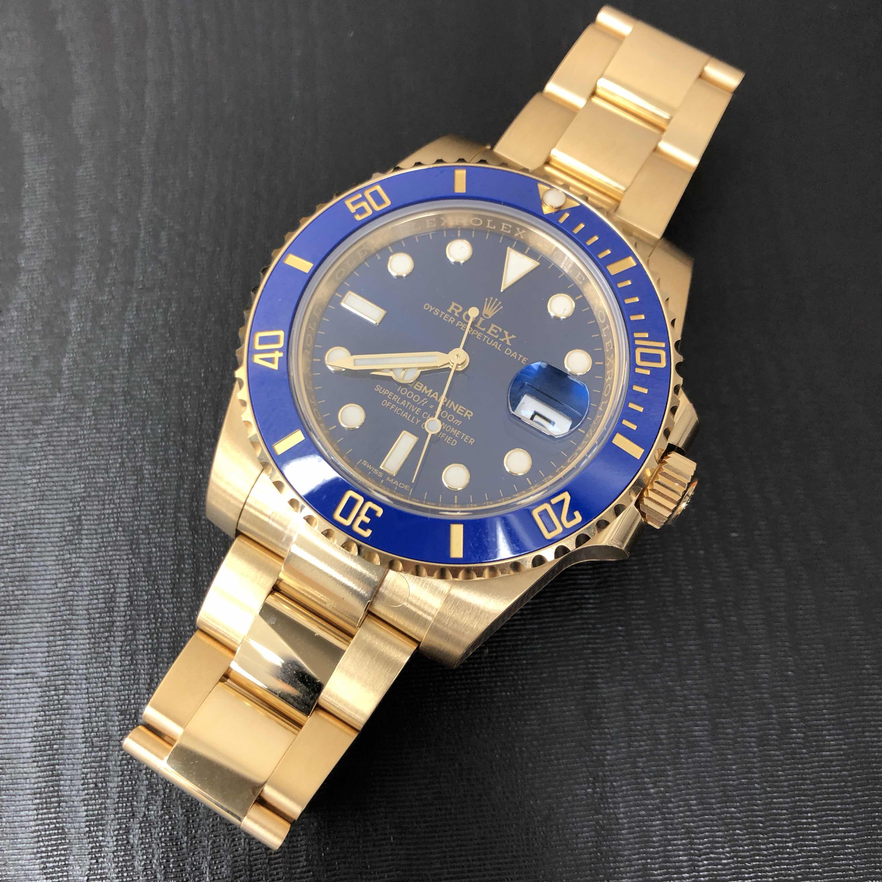 Rolex 116618LN-0003 SUBMARINER Automatic 18kt Yellow Gold