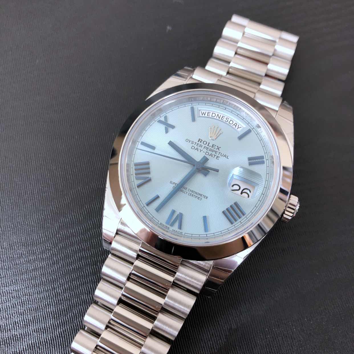 Rolex 228206ICEBLRN DAY-DATE Automatic 950 Platinum
