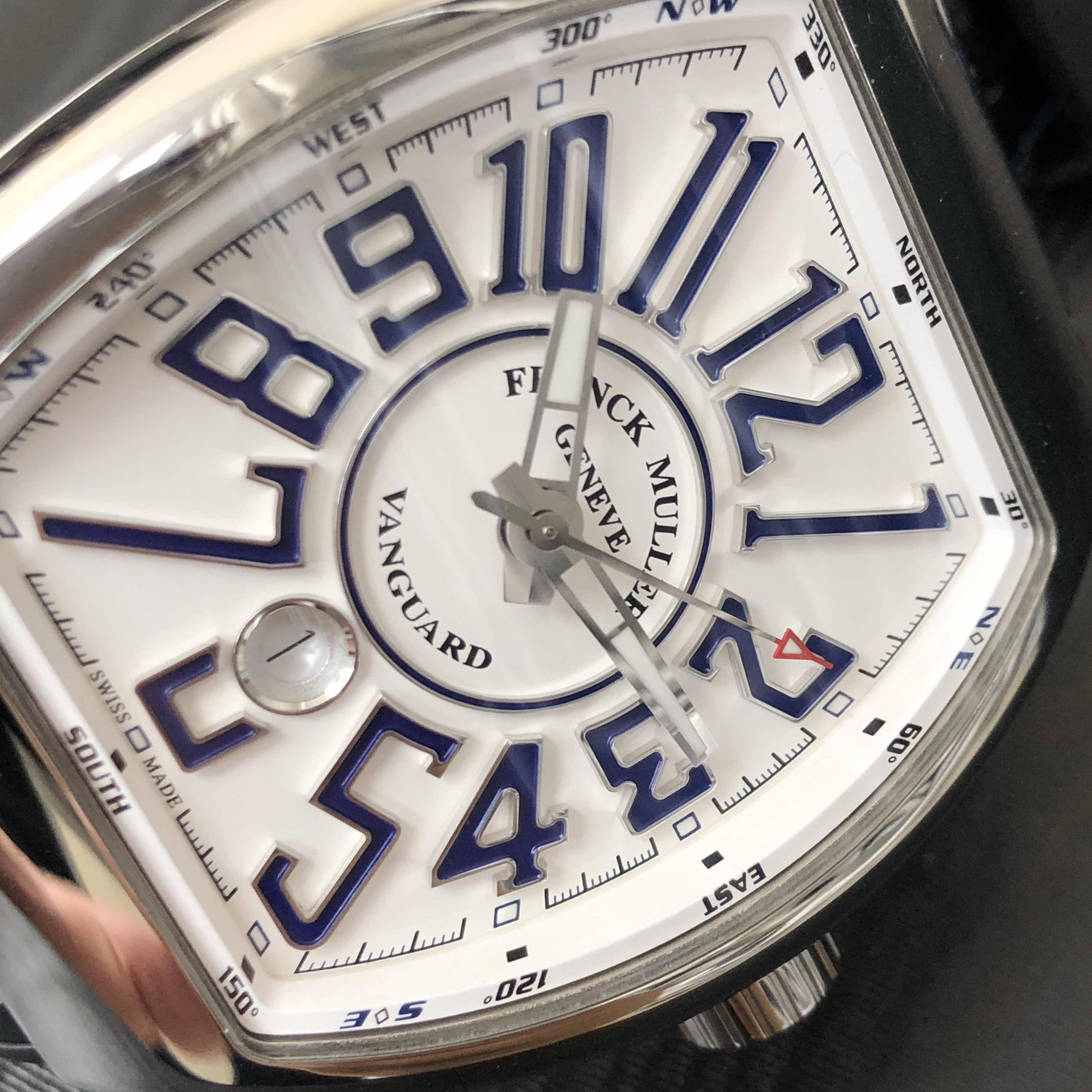 Franck Muller V 45 SC DT (AC.BU) VANGUARD Automatic Stainless Steel