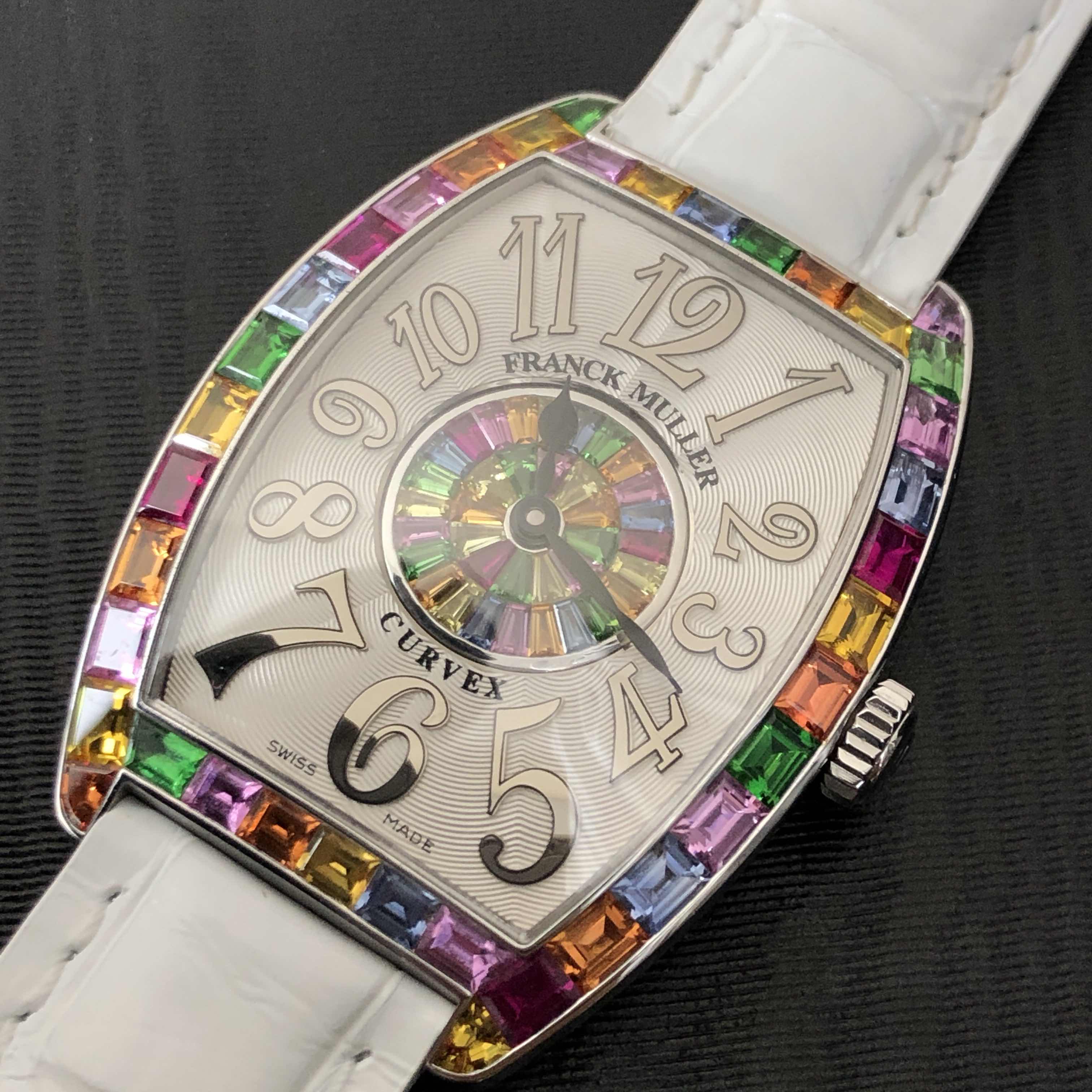 Franck Muller 2852 QZ REL QTR SAI BAG 1P BAG (AC) GENEVE Quartz Stainless Steel & Diamonds