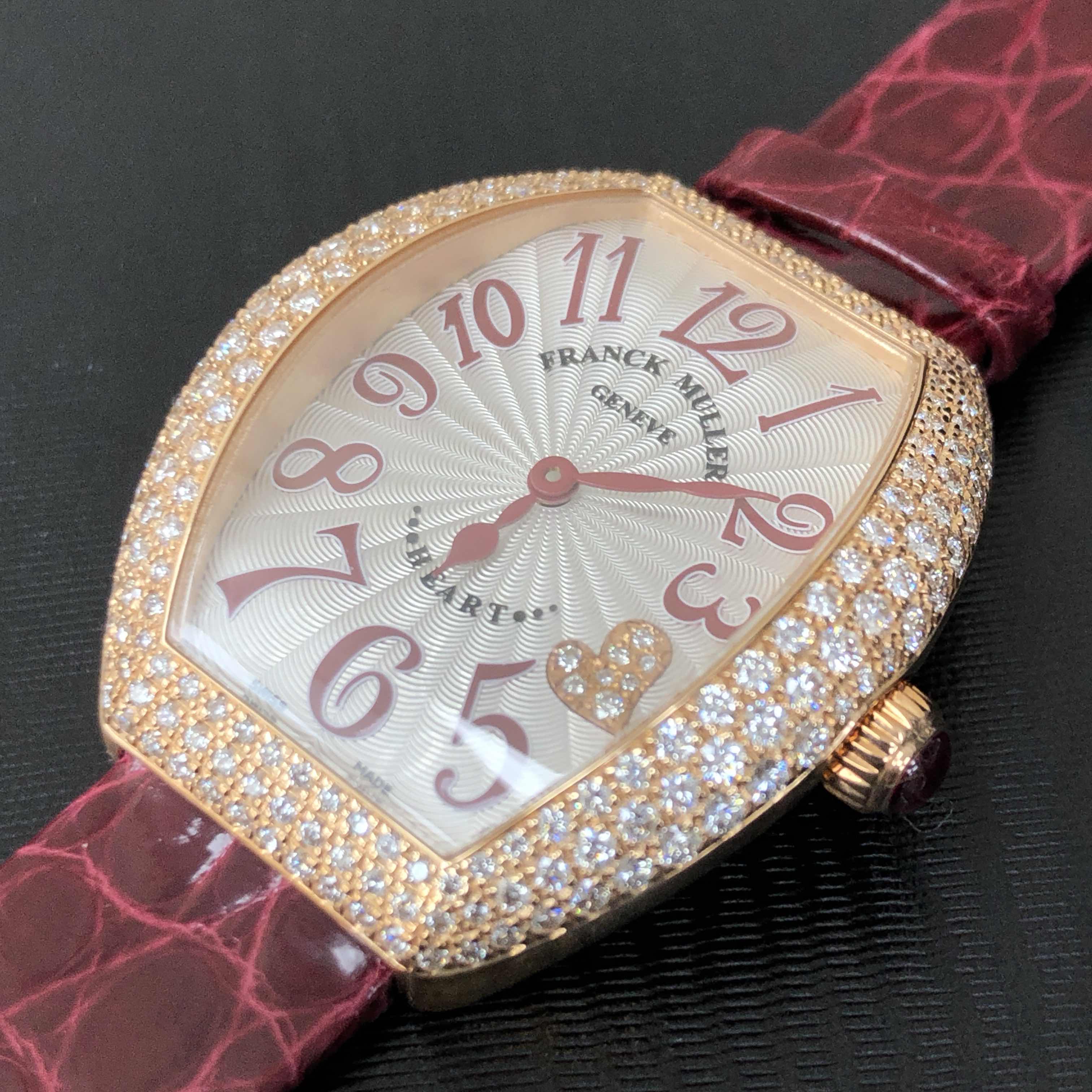 Franck Muller 5002 L QZ D C4 CD (5N) HEART Quartz 18kt Rose Gold