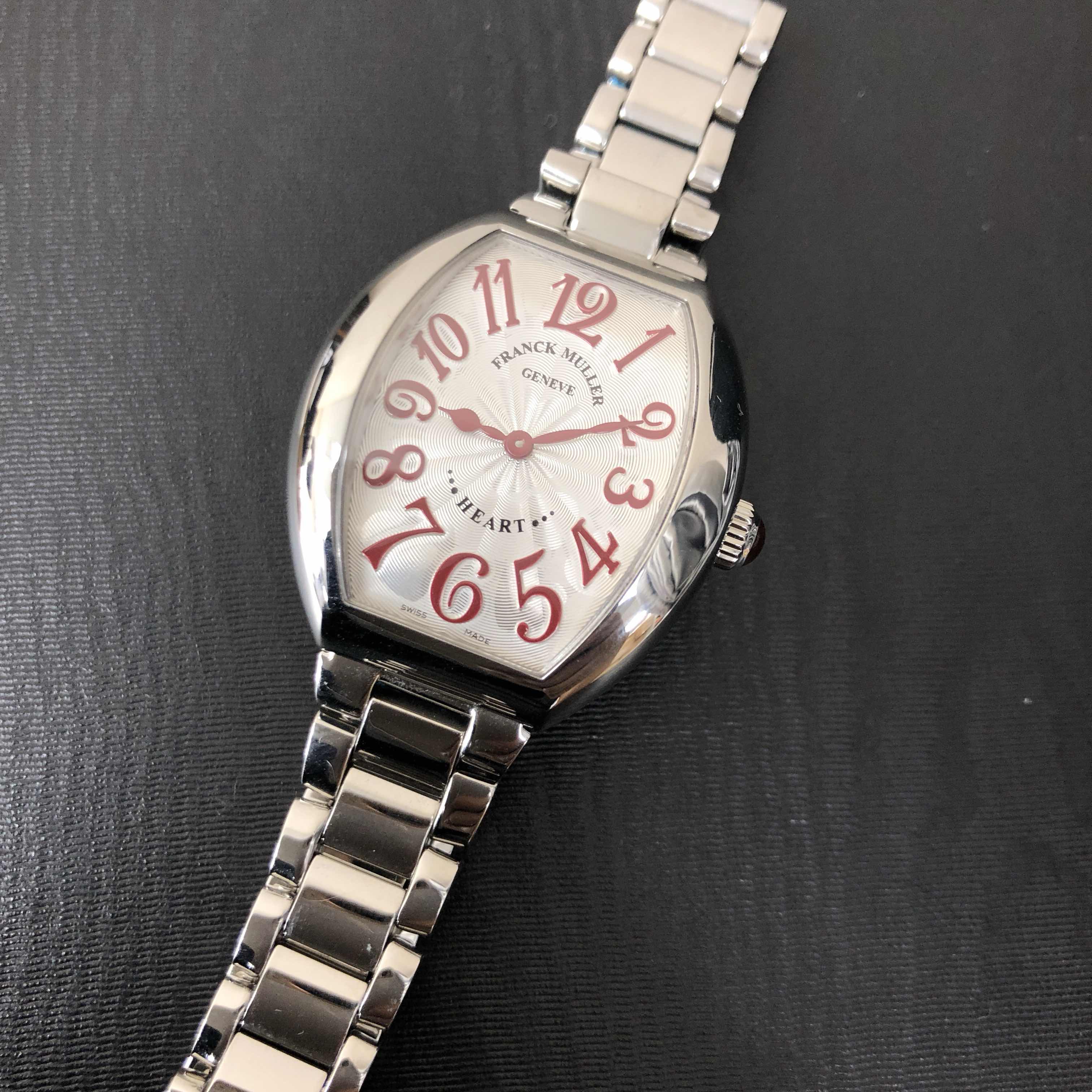 Franck Muller 5002 L QZ O (AC) HEART Quartz Stainless Steel
