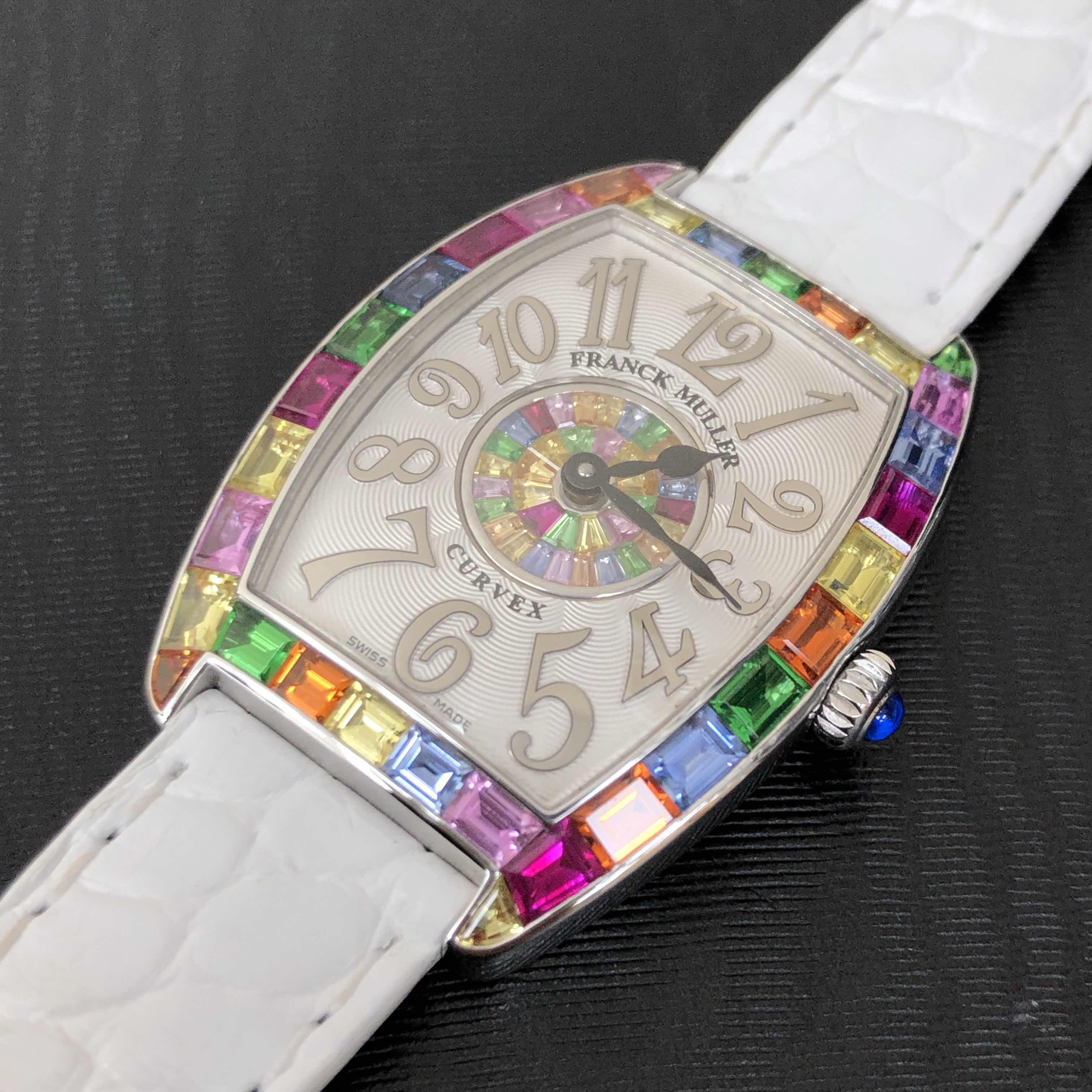 Franck Muller 1752 QZ REL QTR SAI BAG 1P BAG (AC) CINTREE CURVEX Quartz Stainless Steel & Diamonds