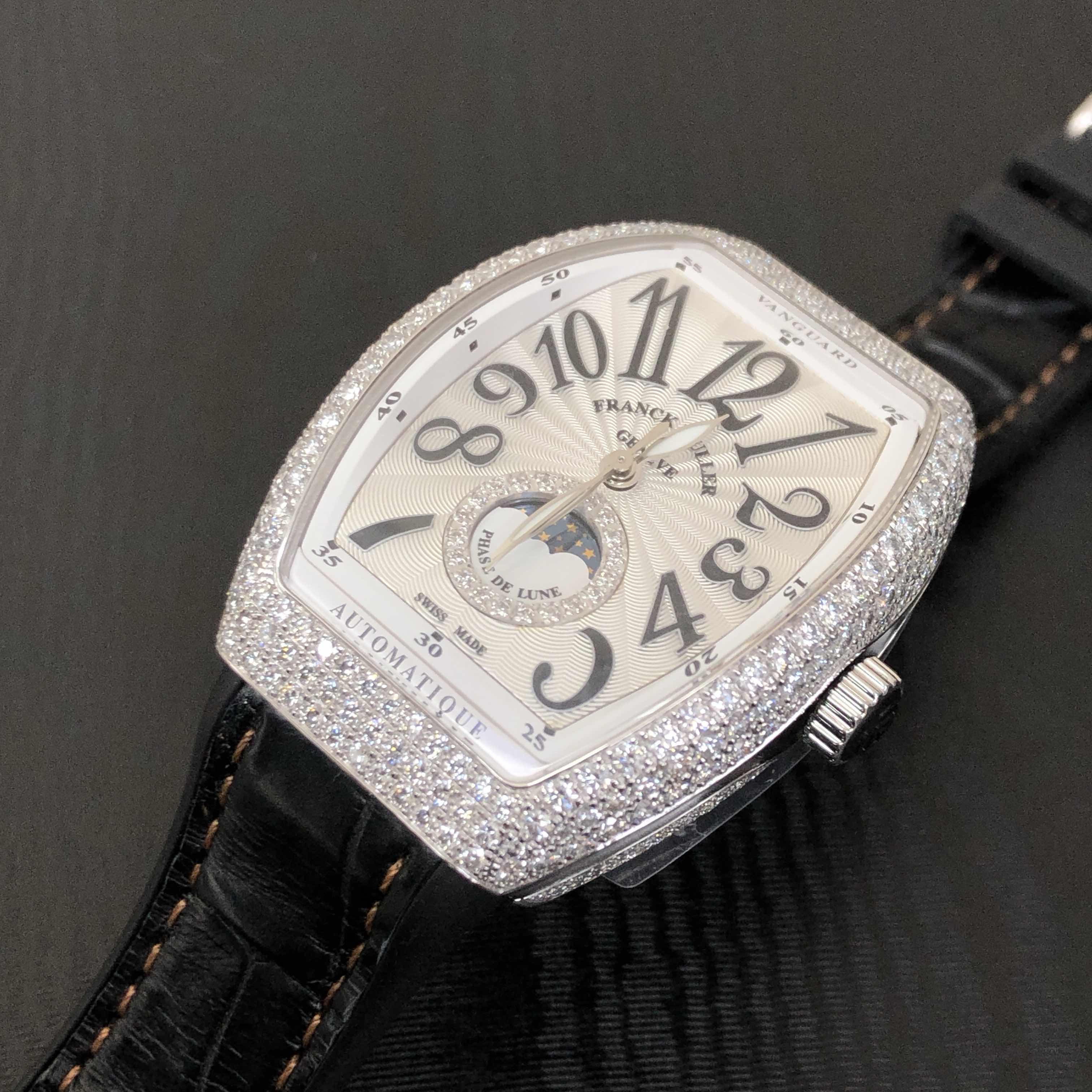 Franck Muller V 32 SC AT FO L D CD 1R (AC.NR) LADIES COLLECTION Automatic Stainless Steel & Diamonds
